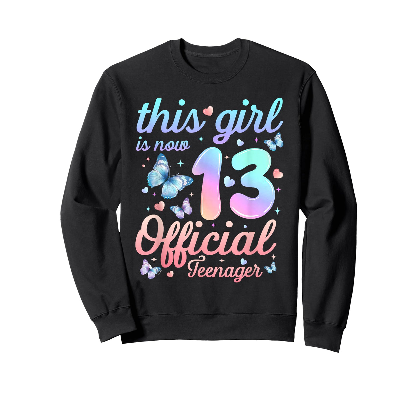 This Girl is Now 13 Official Teenager 13th Birthday 13Yr Old T-Shirt