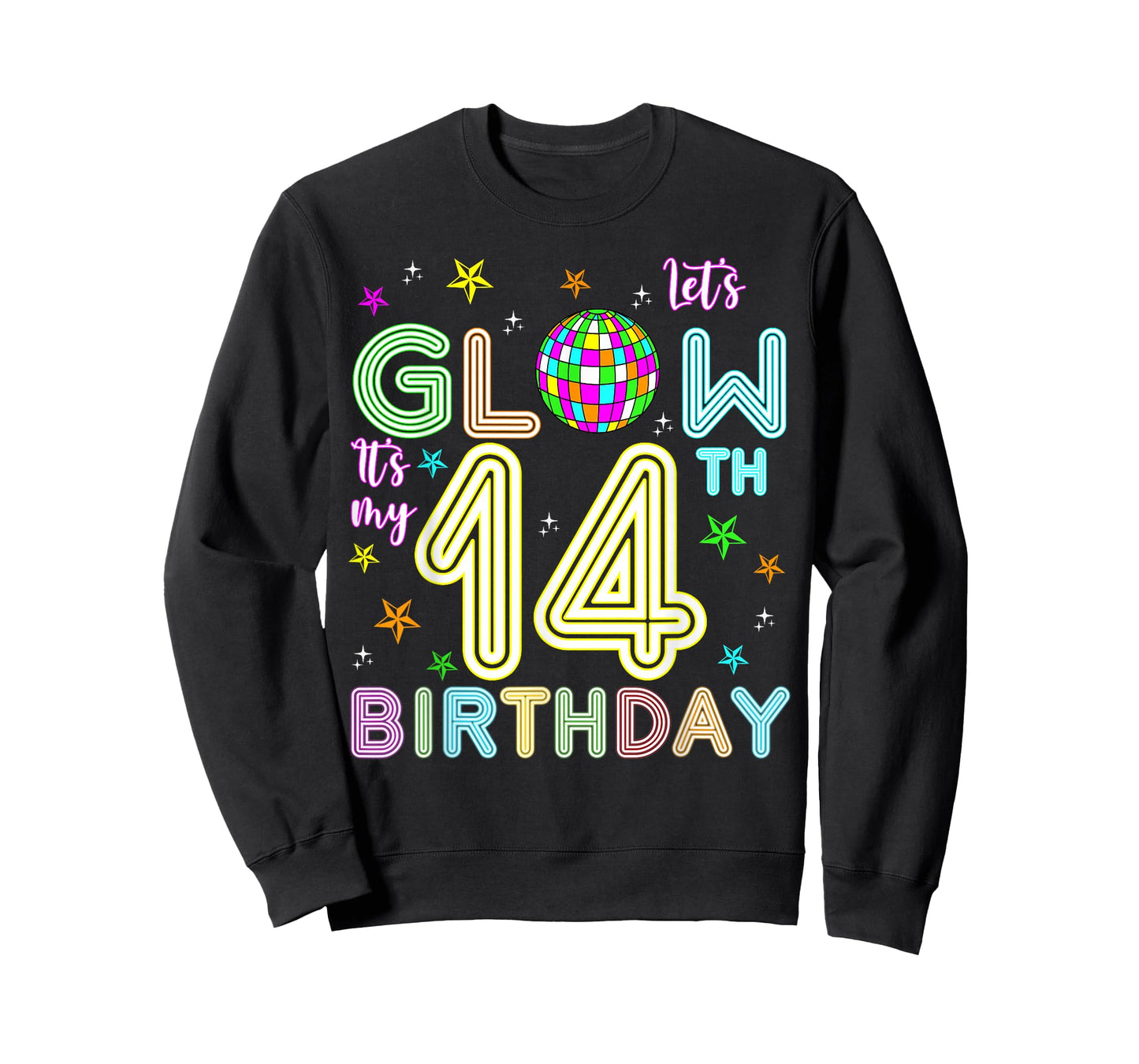 It's My 14th Birthday Glowing 80s 14 Year Old T-Shirt