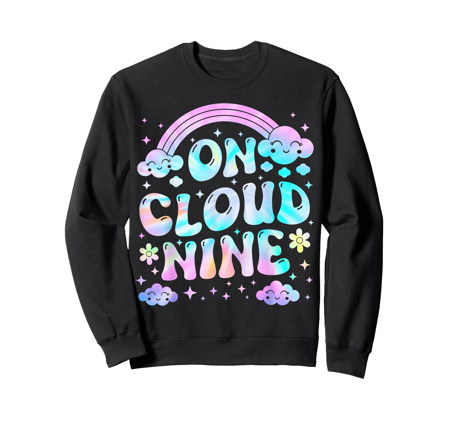 Groovy On Cloud Nine Bday 9th Birthday Girl 9 Year Old T-Shirt