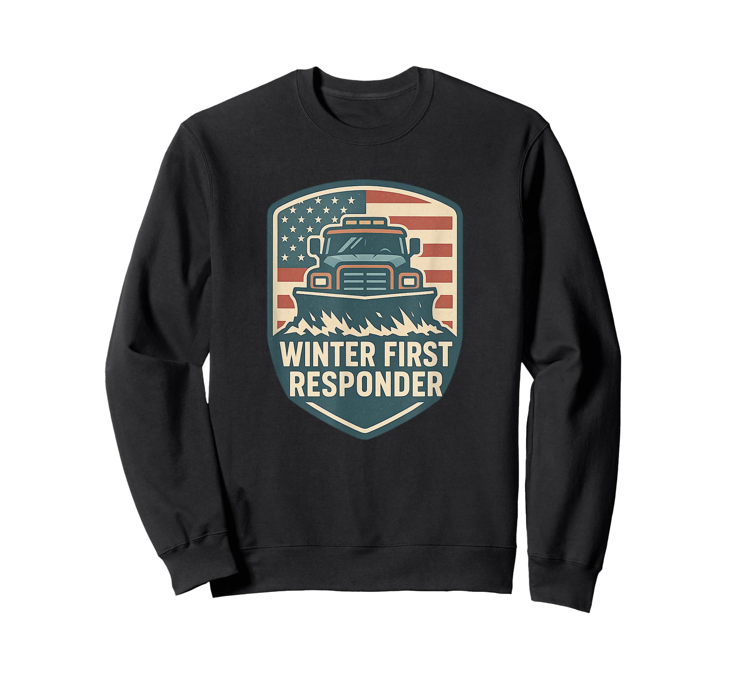 Snowplow Operator Snow Removal Winter First Responder T-Shirt
