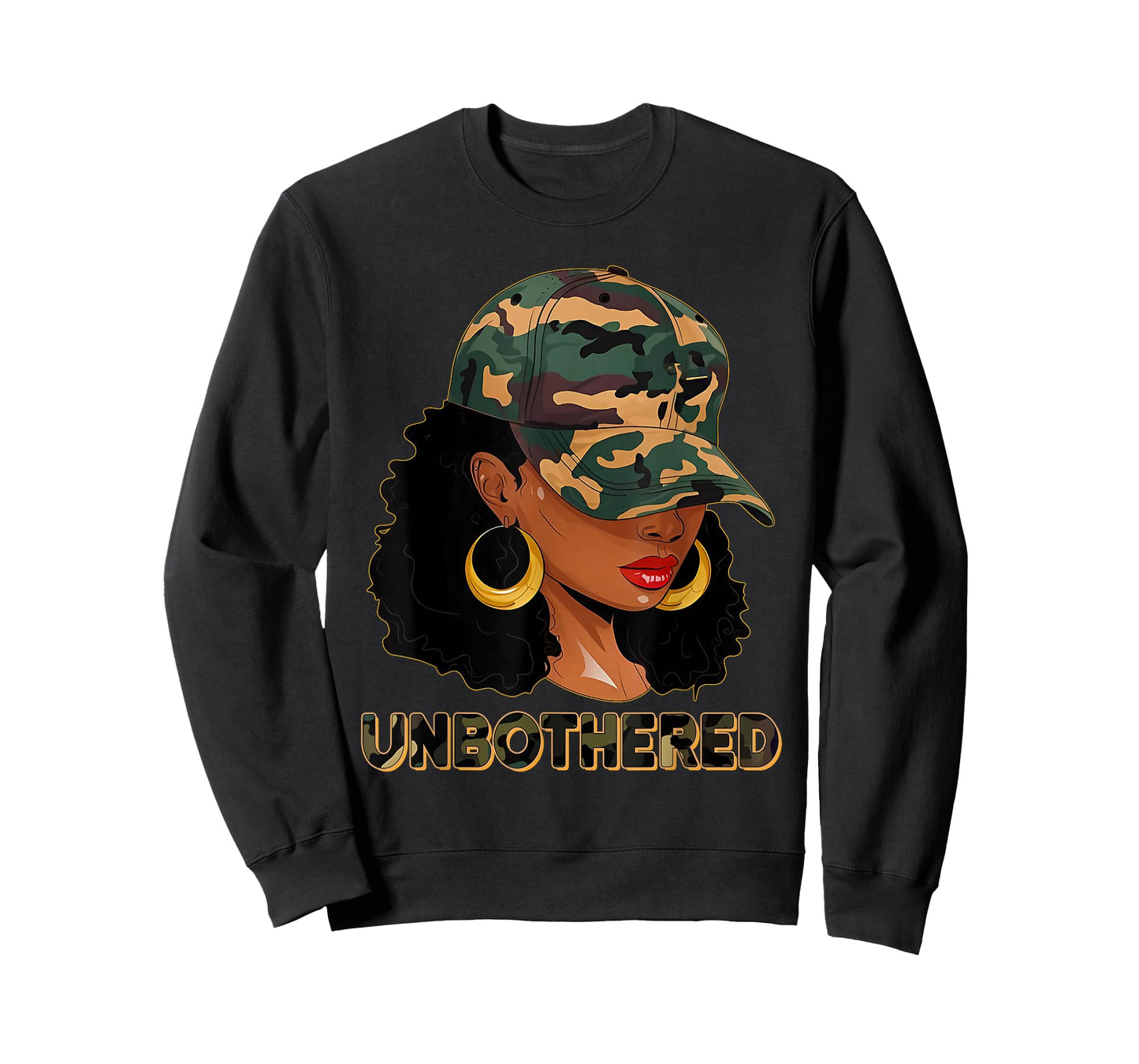 Unbothered Black Woman Melanin African Black History Month T-Shirt