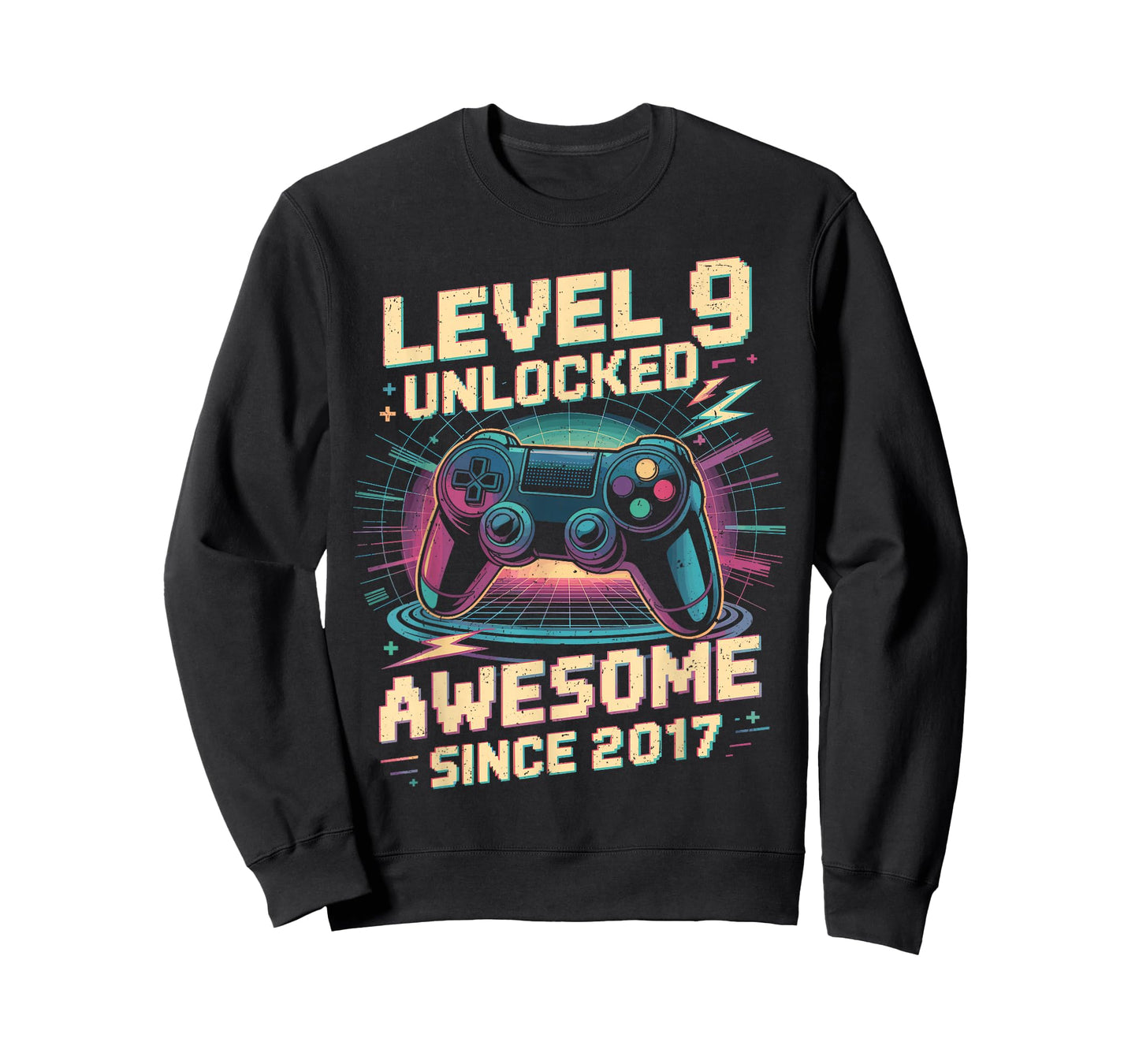 9 Year Old Boy Level 9 Gamer 2017 9th Birthday Party Gift T-Shirt