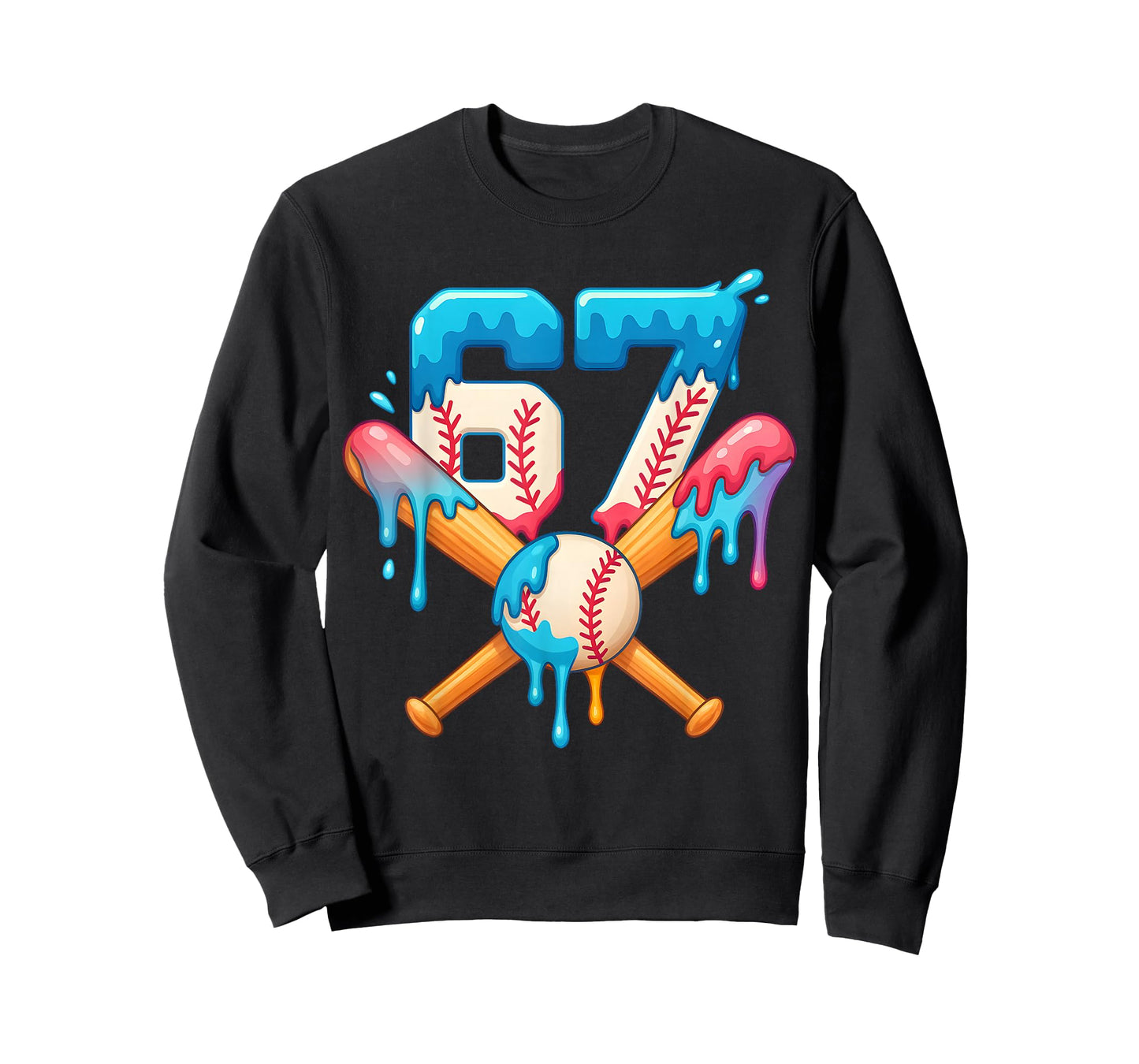 67 Baseball Life Style 101 Apparel Youth Drip Baseball Boys T-Shirt