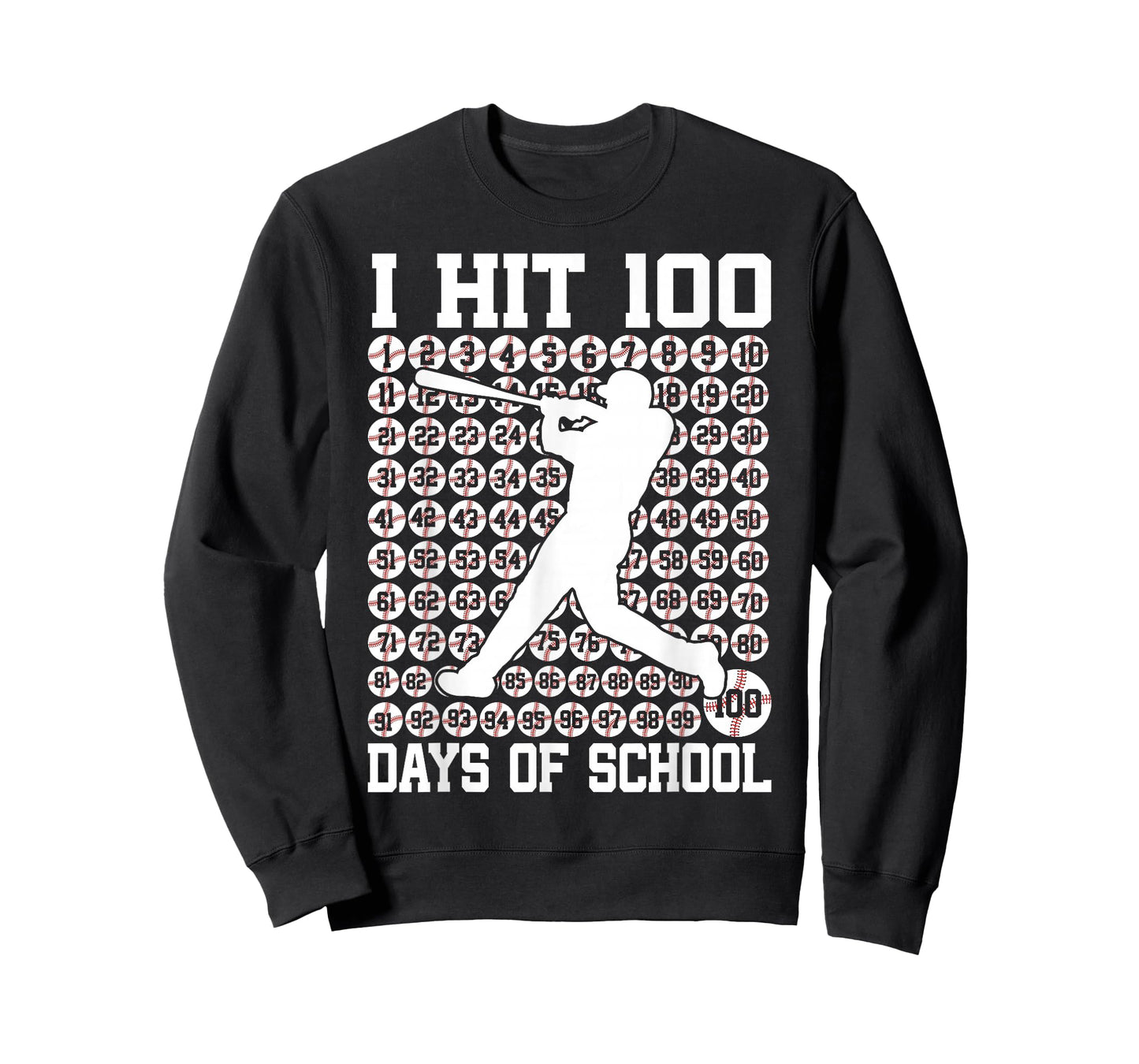 100 Days of School Boys Kids 100th Day of School Baseball T-Shirt