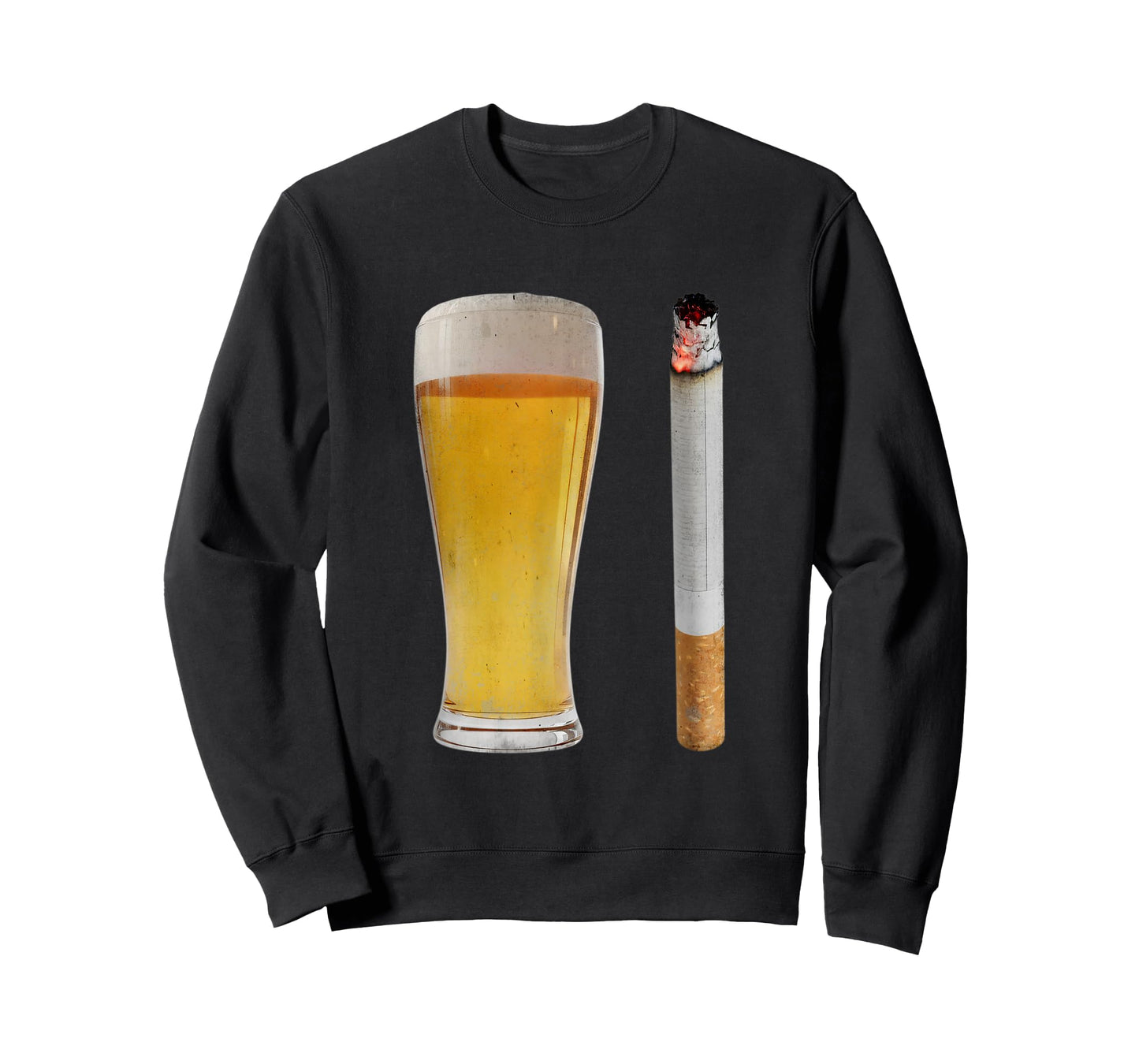 Beer & Cigarette Lover Day Drinking Dad Smoking Beer Lover T-Shirt