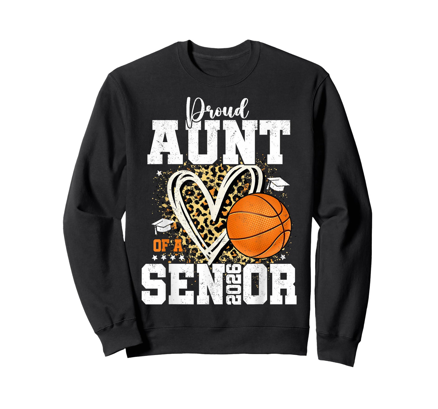 Proud Aunt of A 2026 Senior Graduate Basketball Leopard T-Shirt