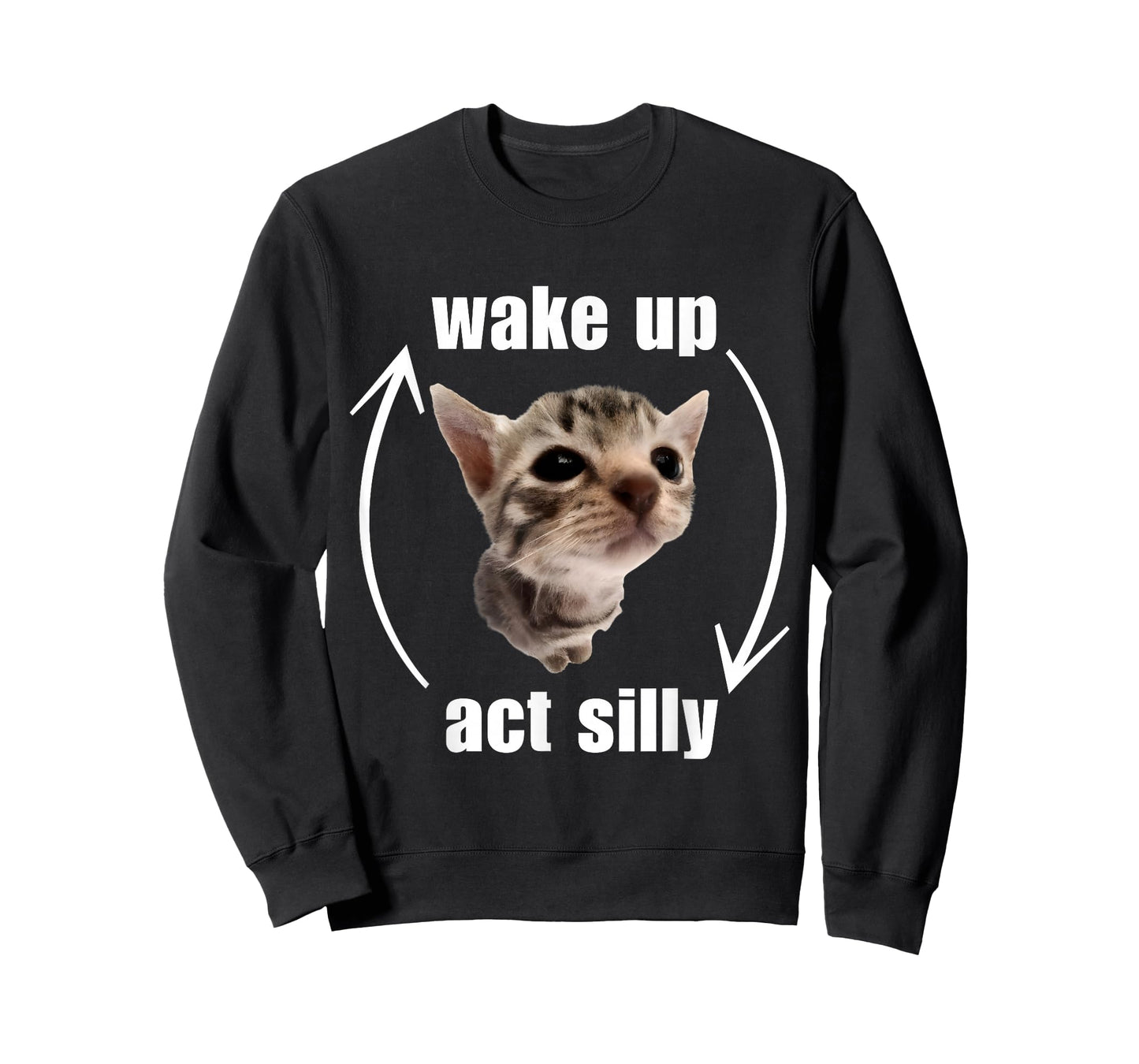 Wake Up Act Silly Cat T-Shirt