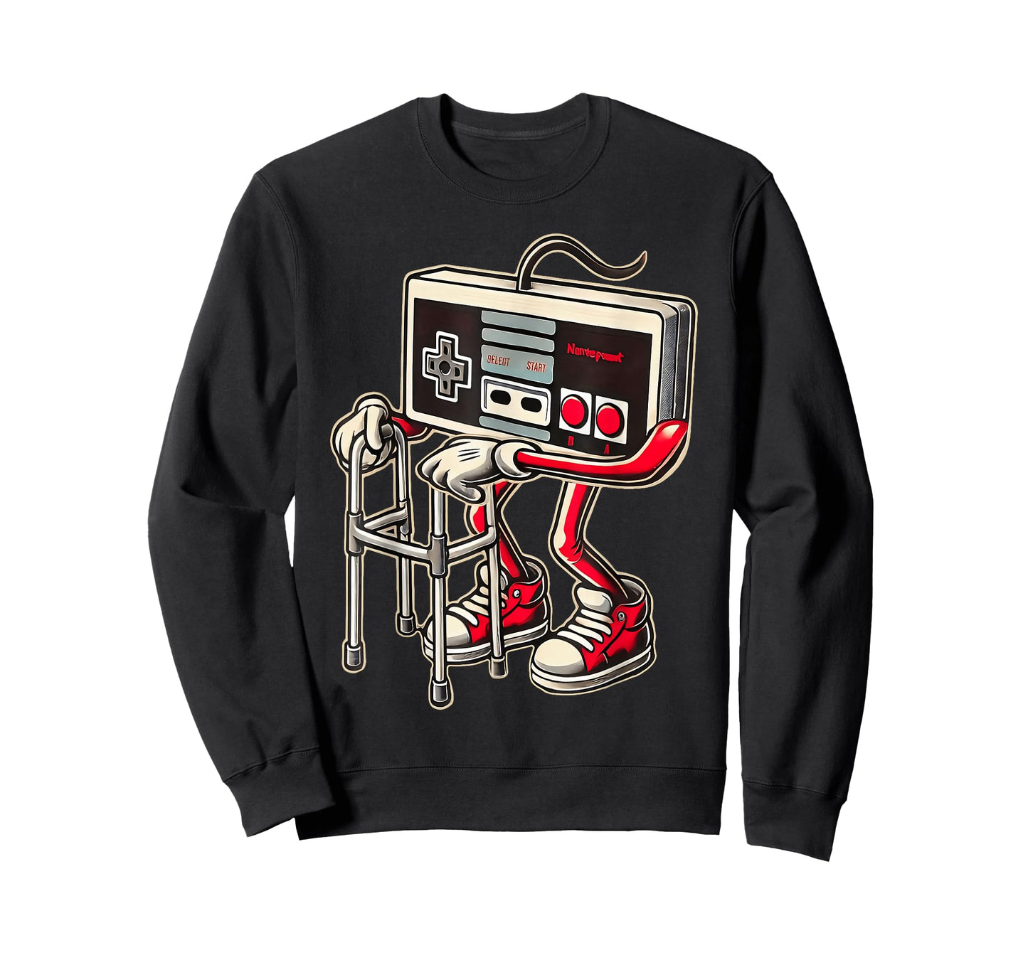 Retro Video Game Controller with Walker Funny Gamer Gaming T-Shirt
