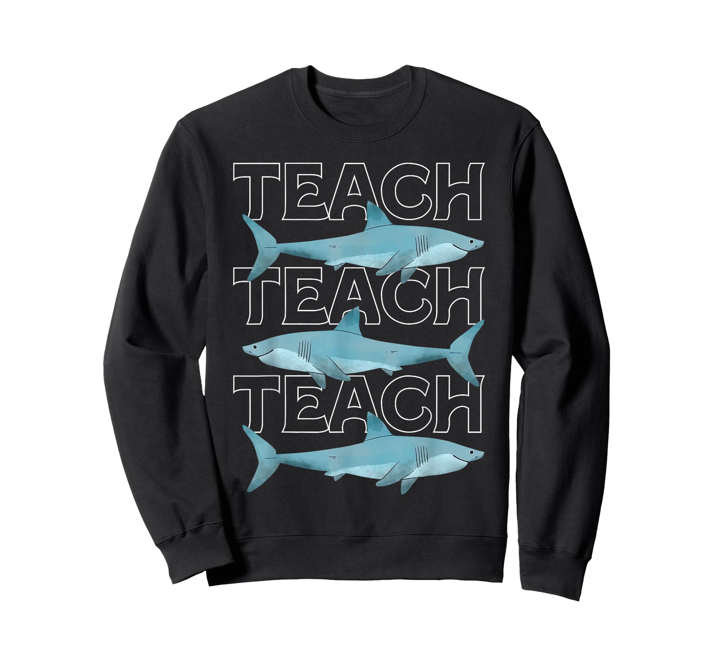 Cute Shark Ocean Animal Science Biology Teacher Summer Vibes T-Shirt