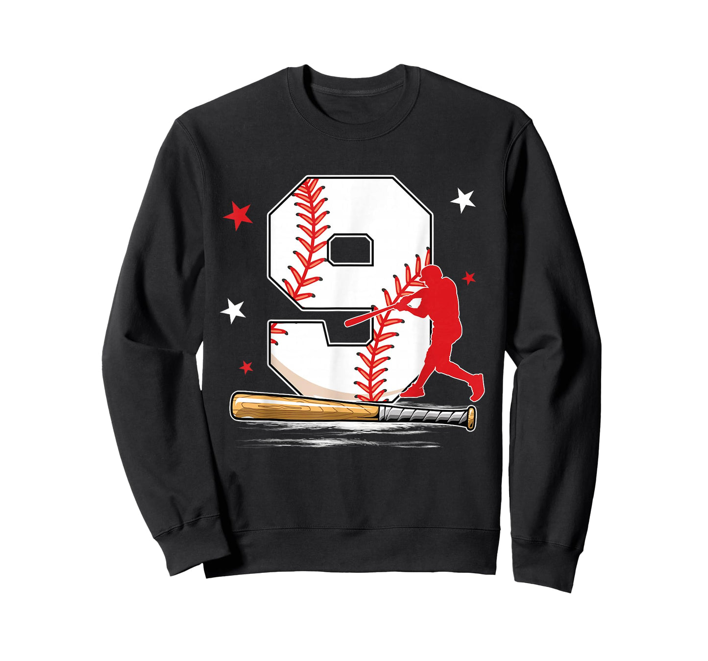 9 Years Old Baseball Birthday Boy 9th Bday Party T-Shirt