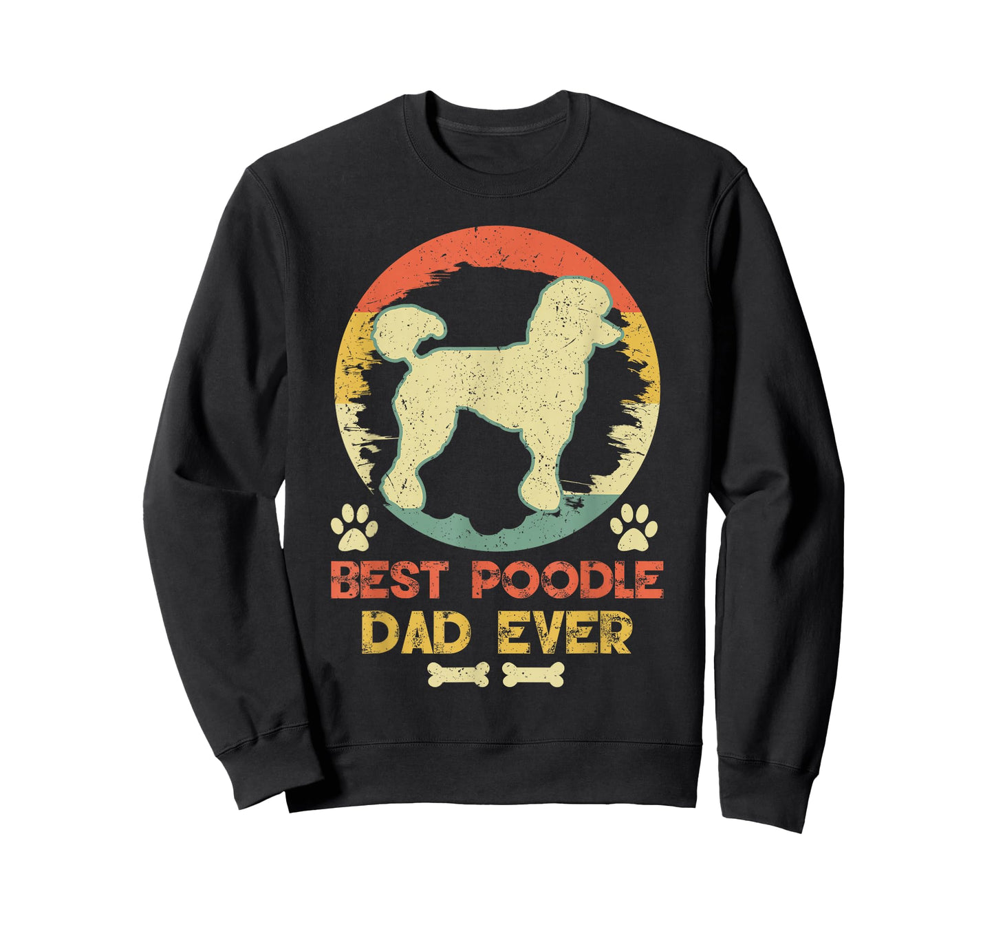 Best Poodle Dad Ever Vintage Poodle Lover T-Shirt