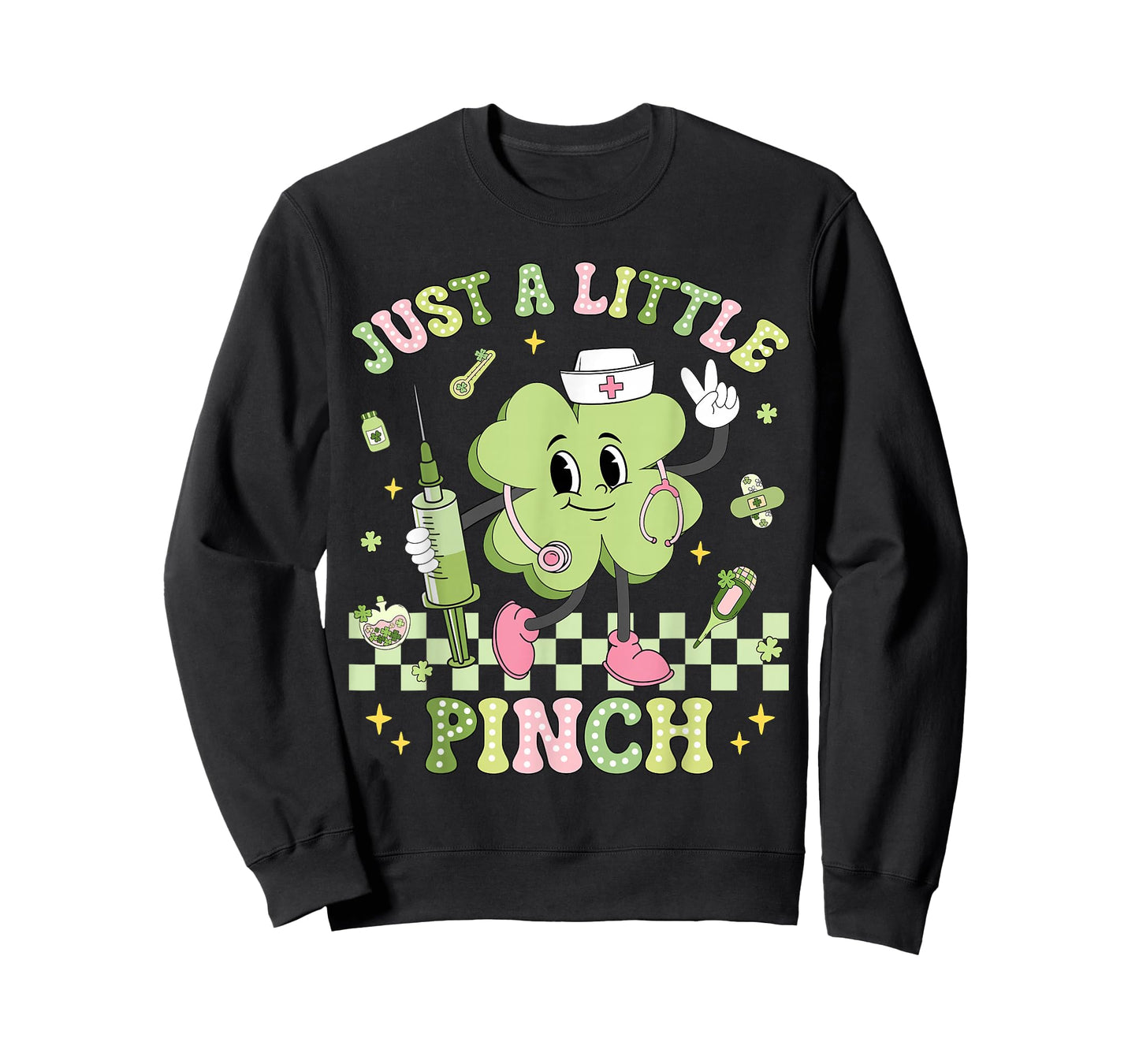 Just A Little Pinch Nurse St Patrick's Day Shamrock Irish T-Shirt