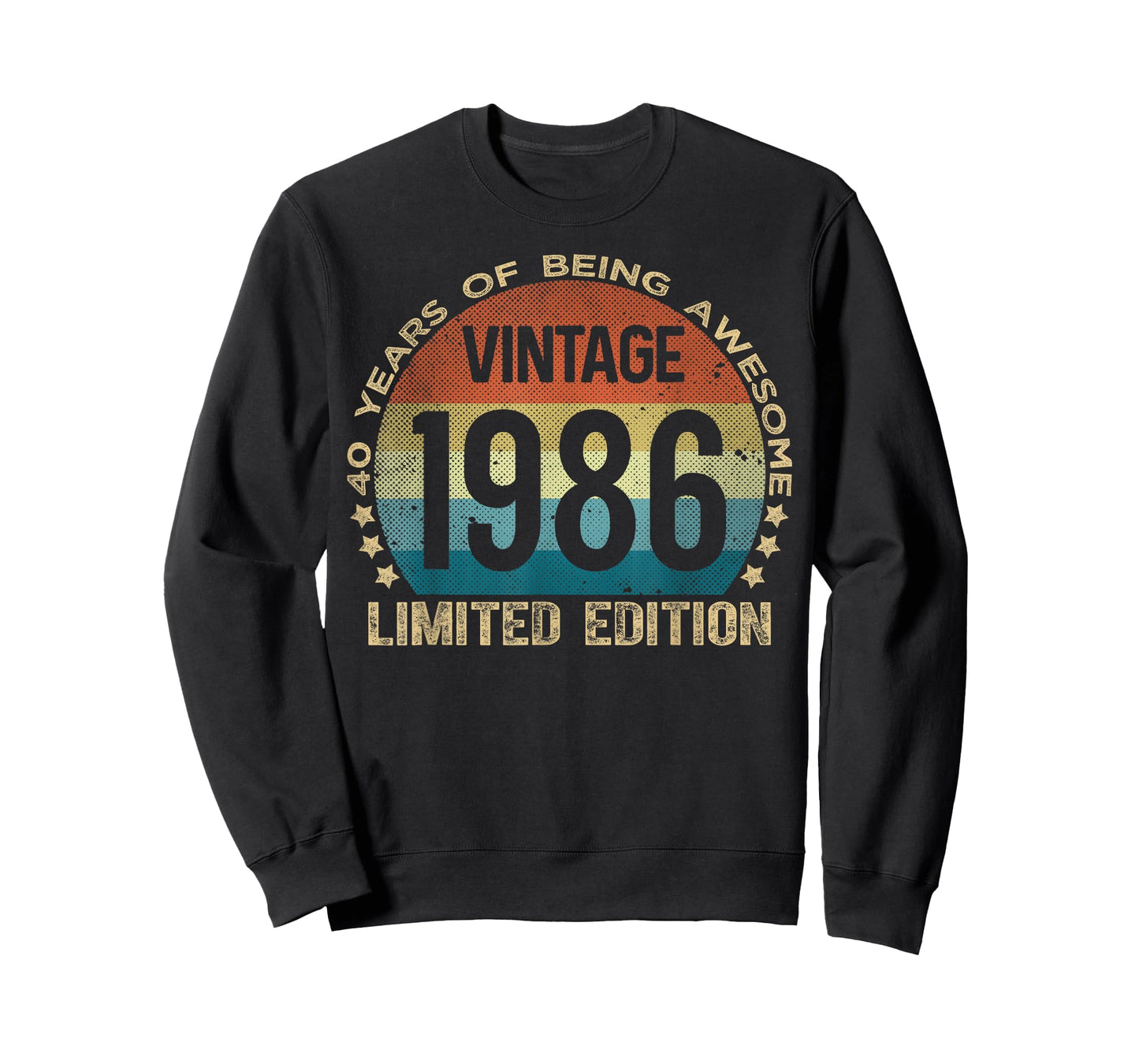 40 Year Old Gifts Vintage 1986 Limited Edition 40th Birthday T-Shirt