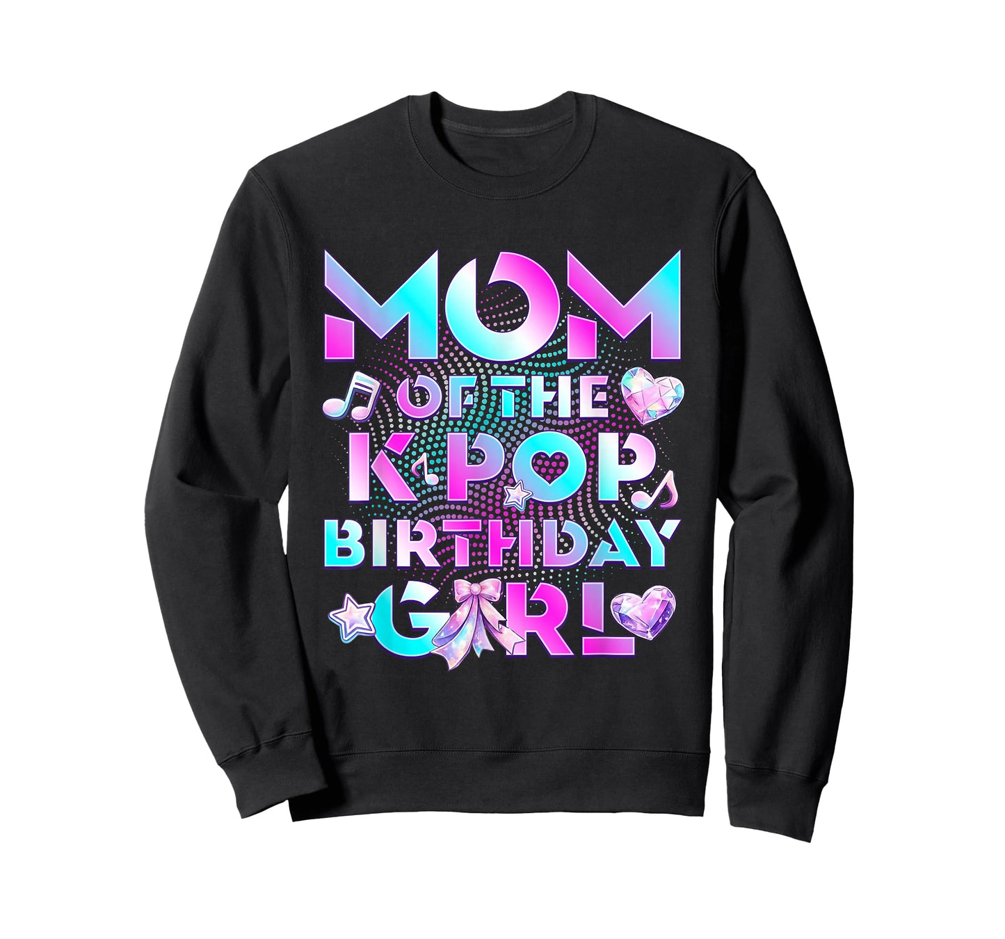 Mom of K Pop Birthday Girl Cute Birthday Family Party T-Shirt
