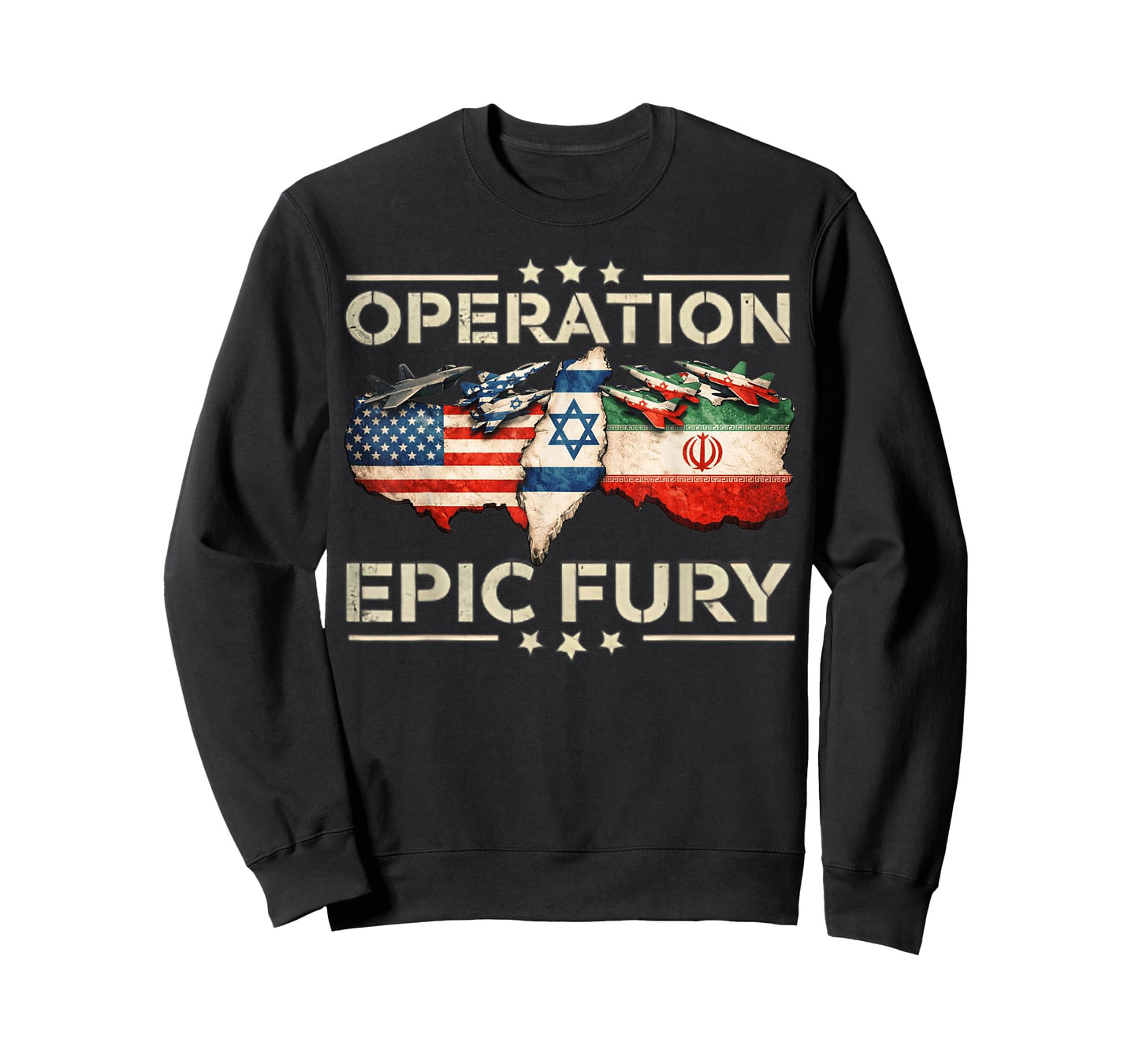 Operation Epic Fury Patriotic Adventure American Flag USA T-Shirt
