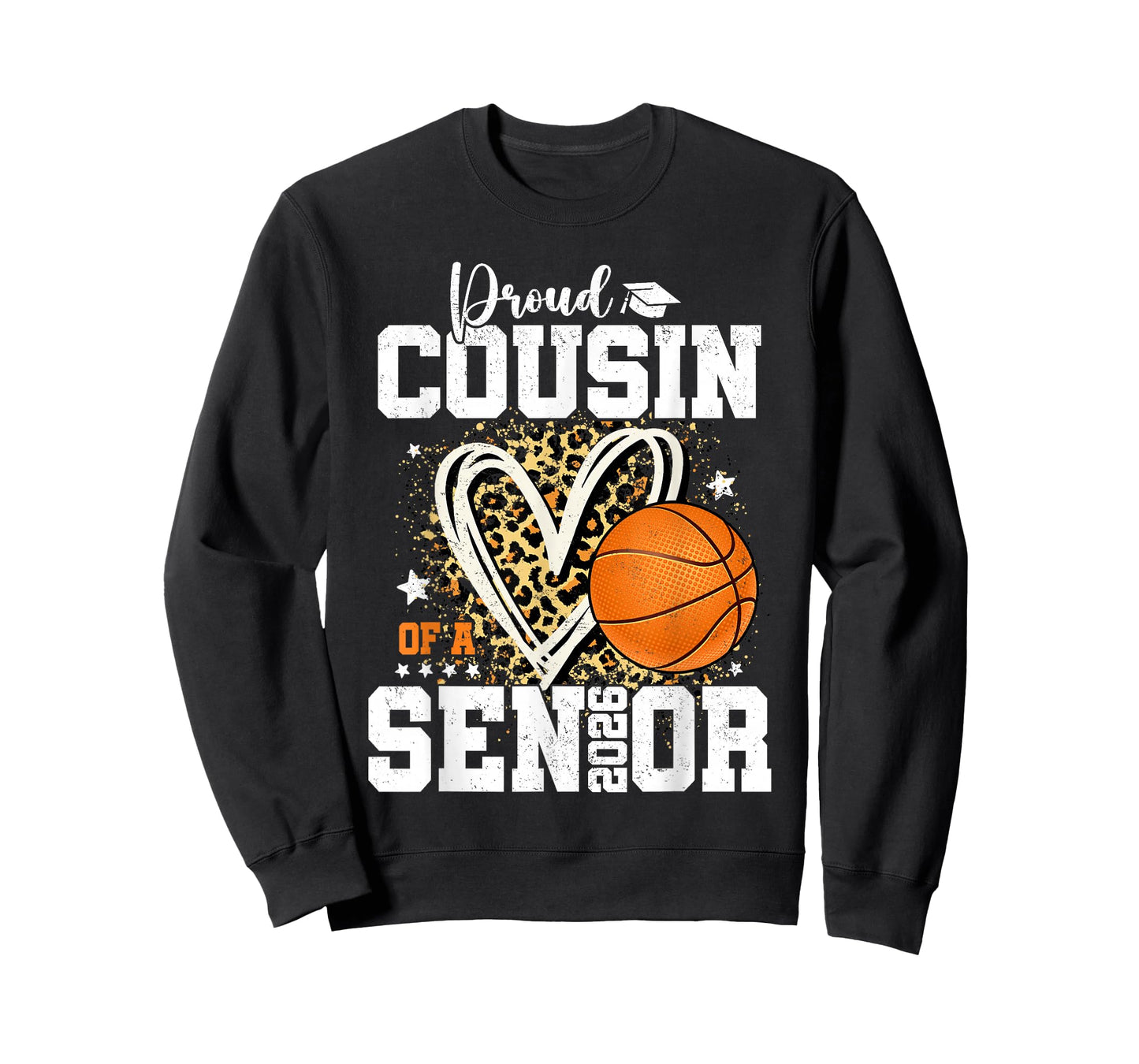 Proud Cousin of A 2026 Senior Graduate Basketball Leopard T-Shirt