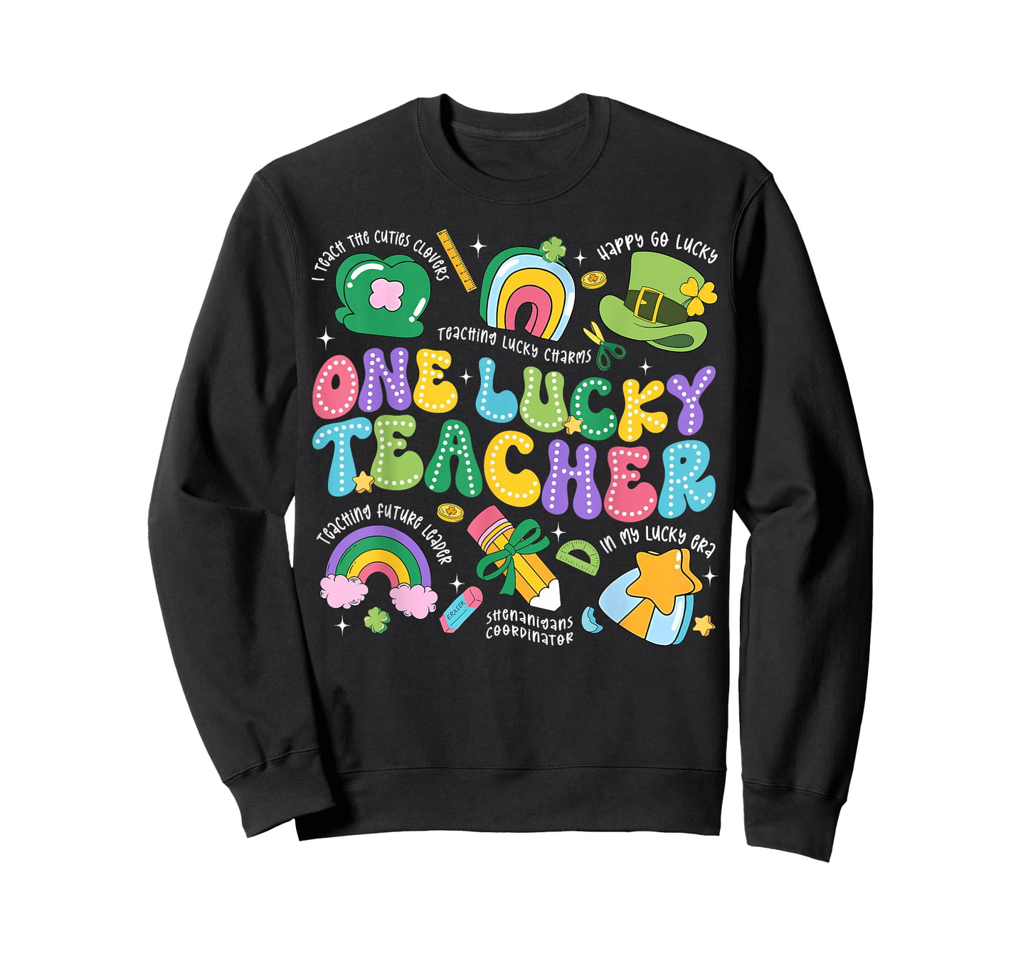 One Luckey Teacher St. Patrick's Day Irish Girl Kid Teacher T-Shirt
