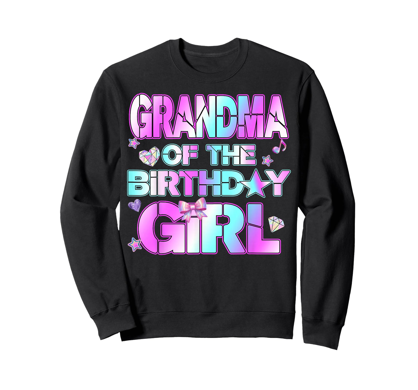 Grandma The Birthday Girl Kpop Family Birthday Party Girls T-Shirt