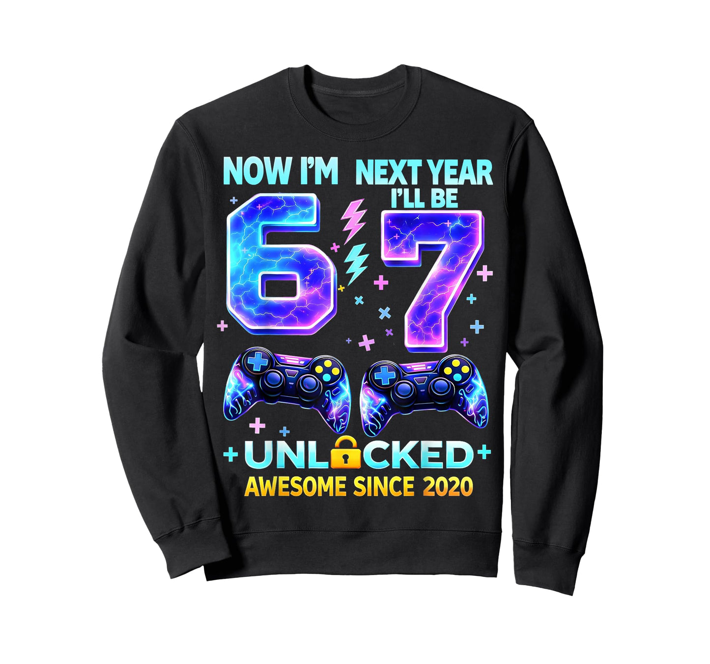 Now I’m 6 Next Year I’ll Be 7 Gaming Boy Gifts for Kids Boys T-Shirt