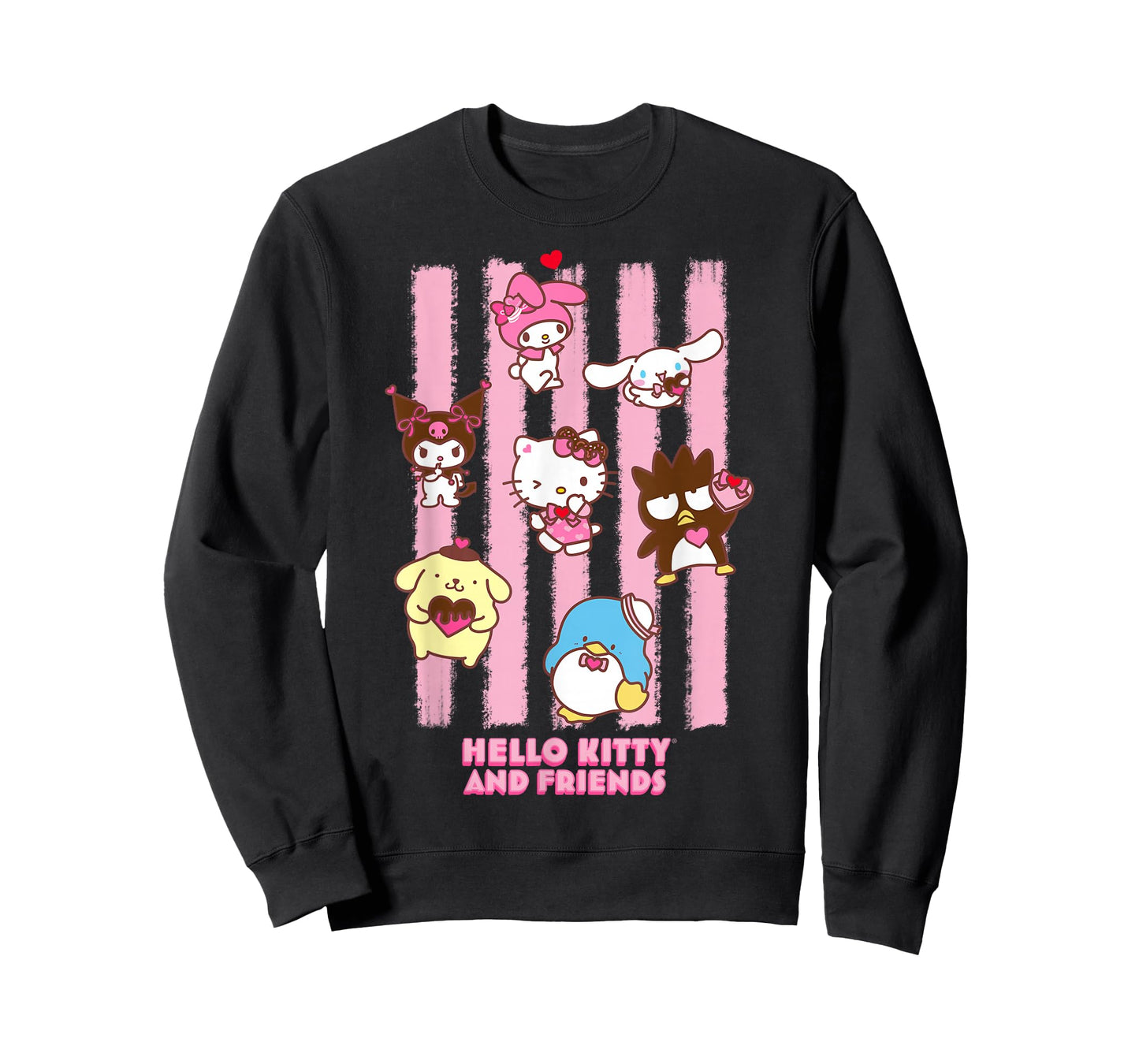 Hello Kitty and Friends My Melody Cinnamoroll Kuromi Stripes T-Shirt