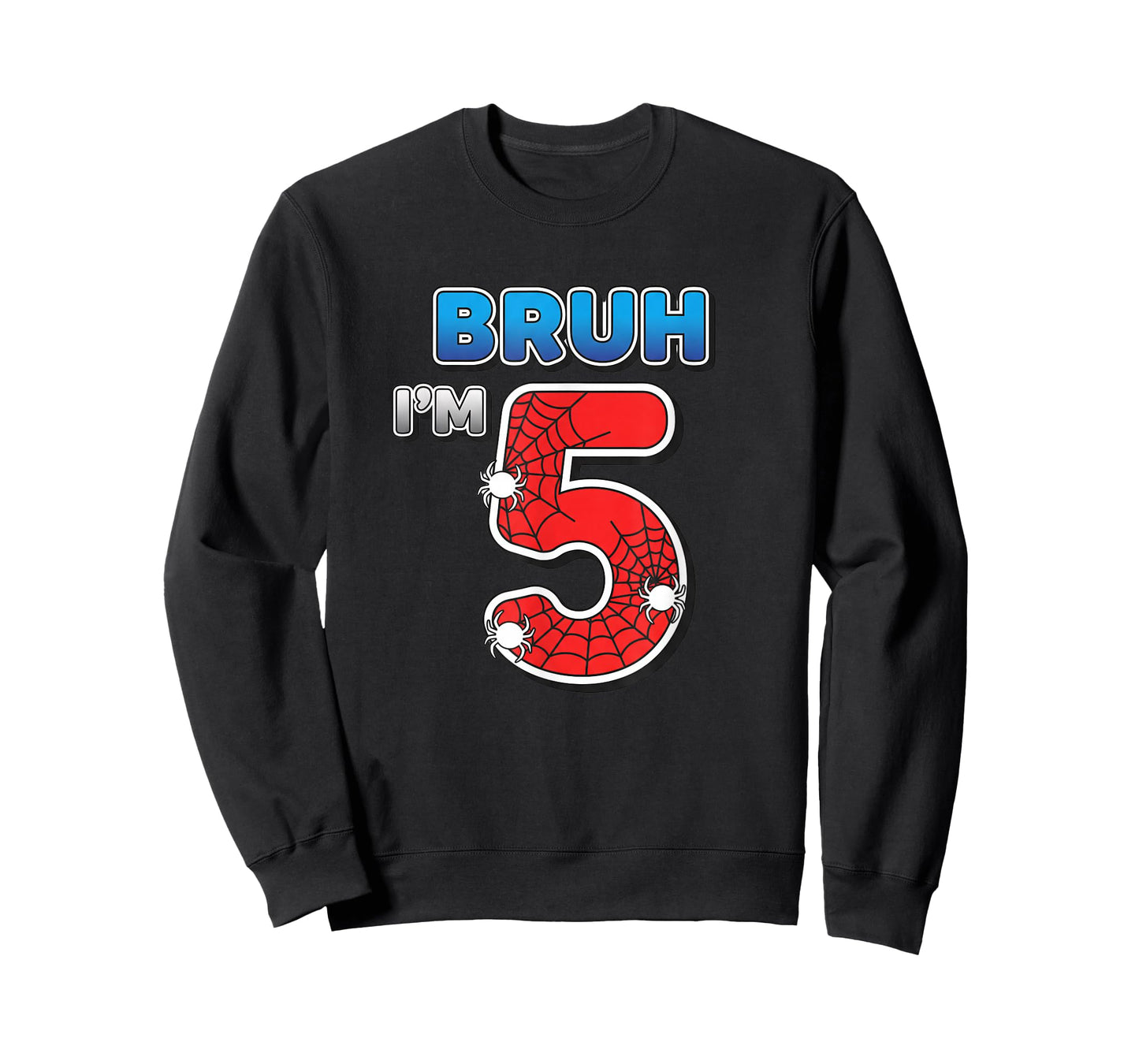 Spider Bruh I'm 5, 5th Birthday Boy T-Shirt