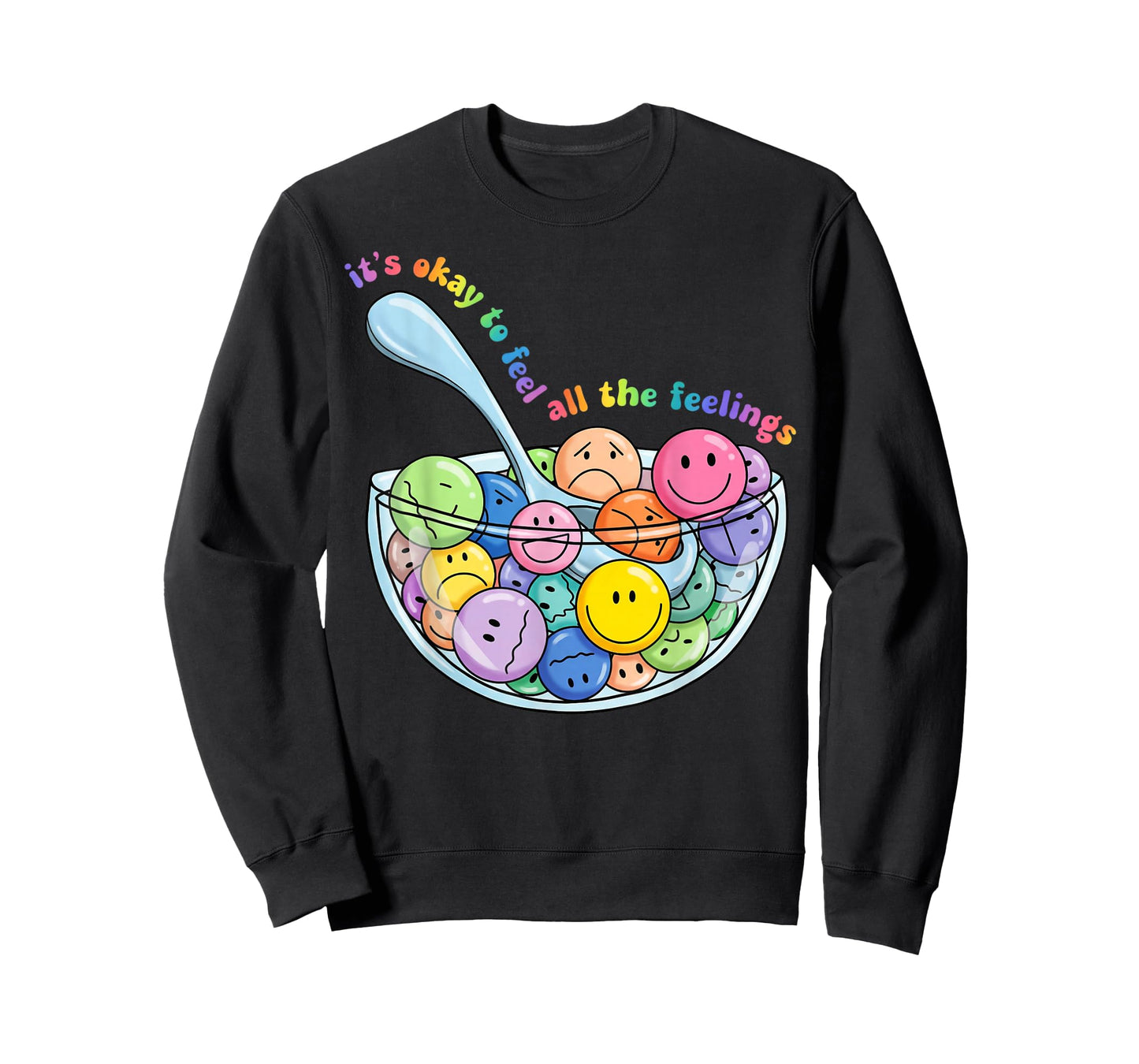Its Okay to Feel All The Feels Self-Compassion Emotion Girls T-Shirt