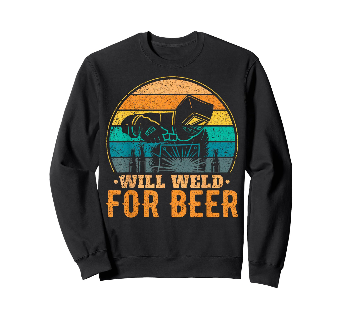 Funny Welder Welding Will Weld for Beer T-Shirt