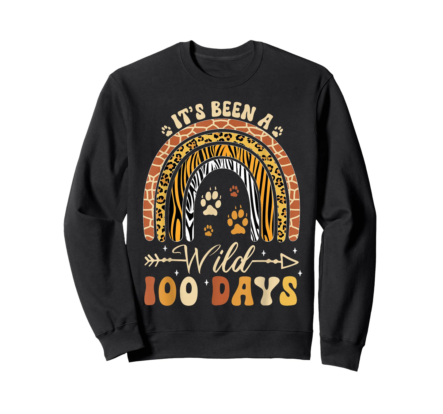 100 Days of School Wild Rainbow 100th Day of School Kids T-Shirt