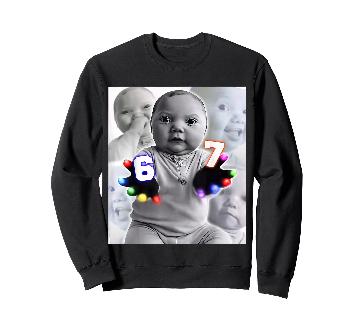 Gloving Niche Baby 67 Six Seven Hand Funny Ai Baby Meme T-Shirt