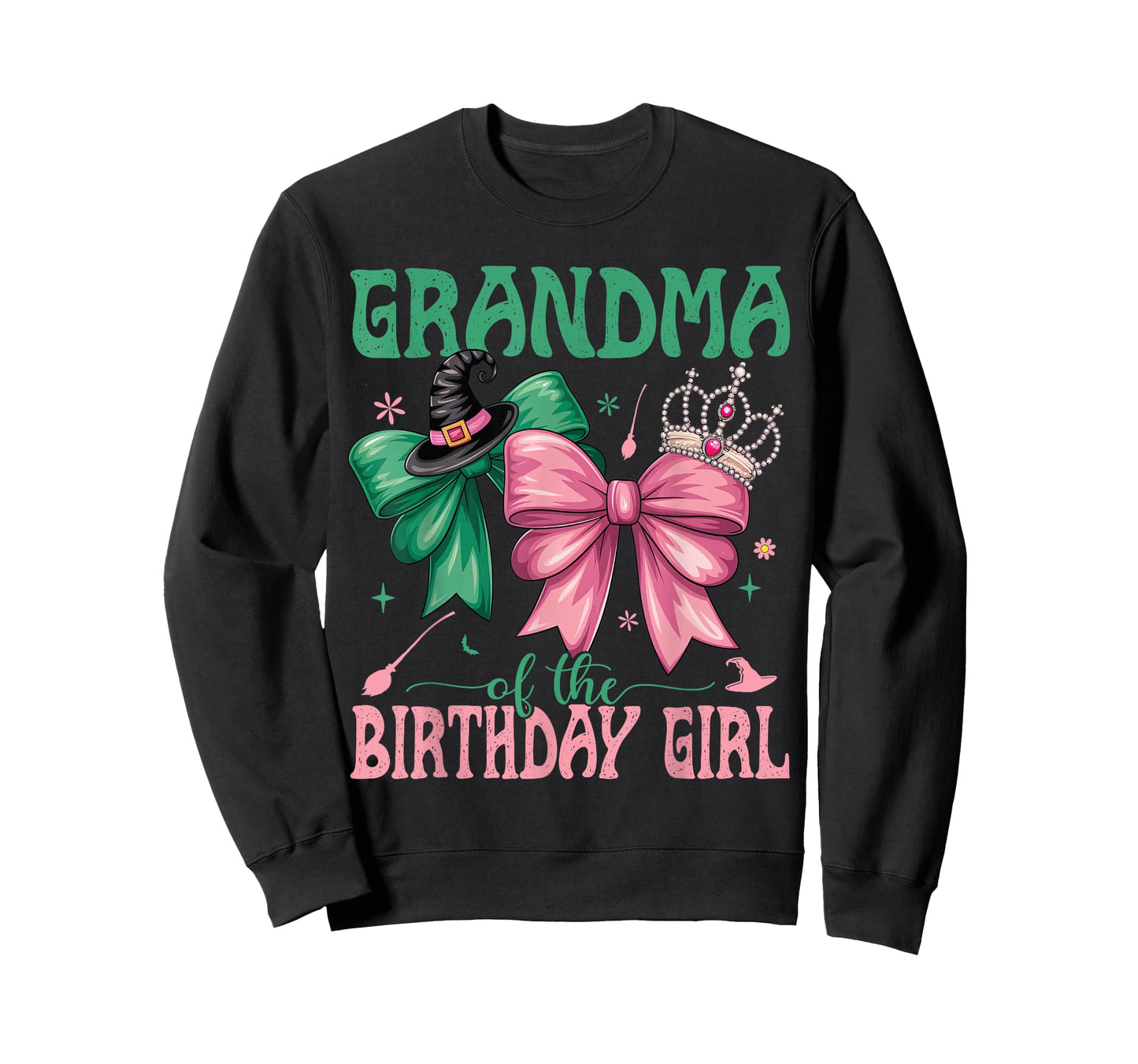 Grandma of The Birthday Girl Matching Witch Family Bday Part T-Shirt