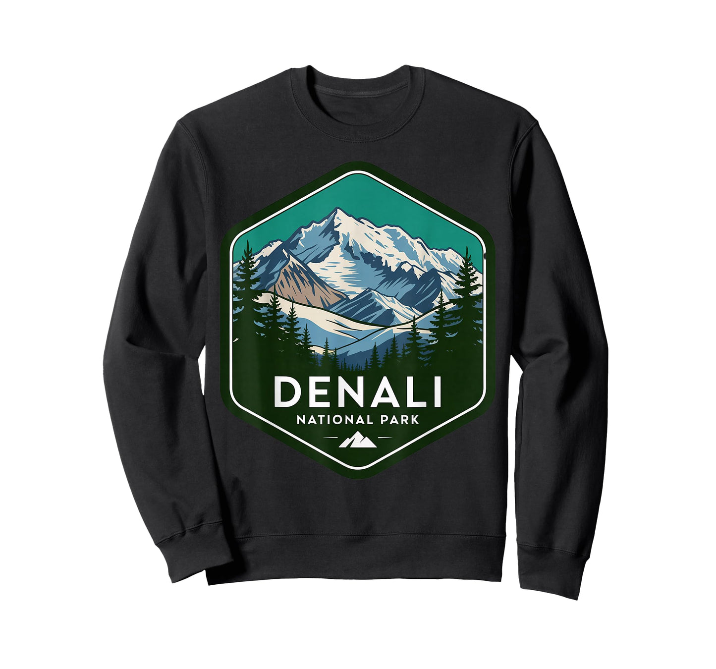 Bear Bison Hiking Camping Alaska National Park Denali T-Shirt