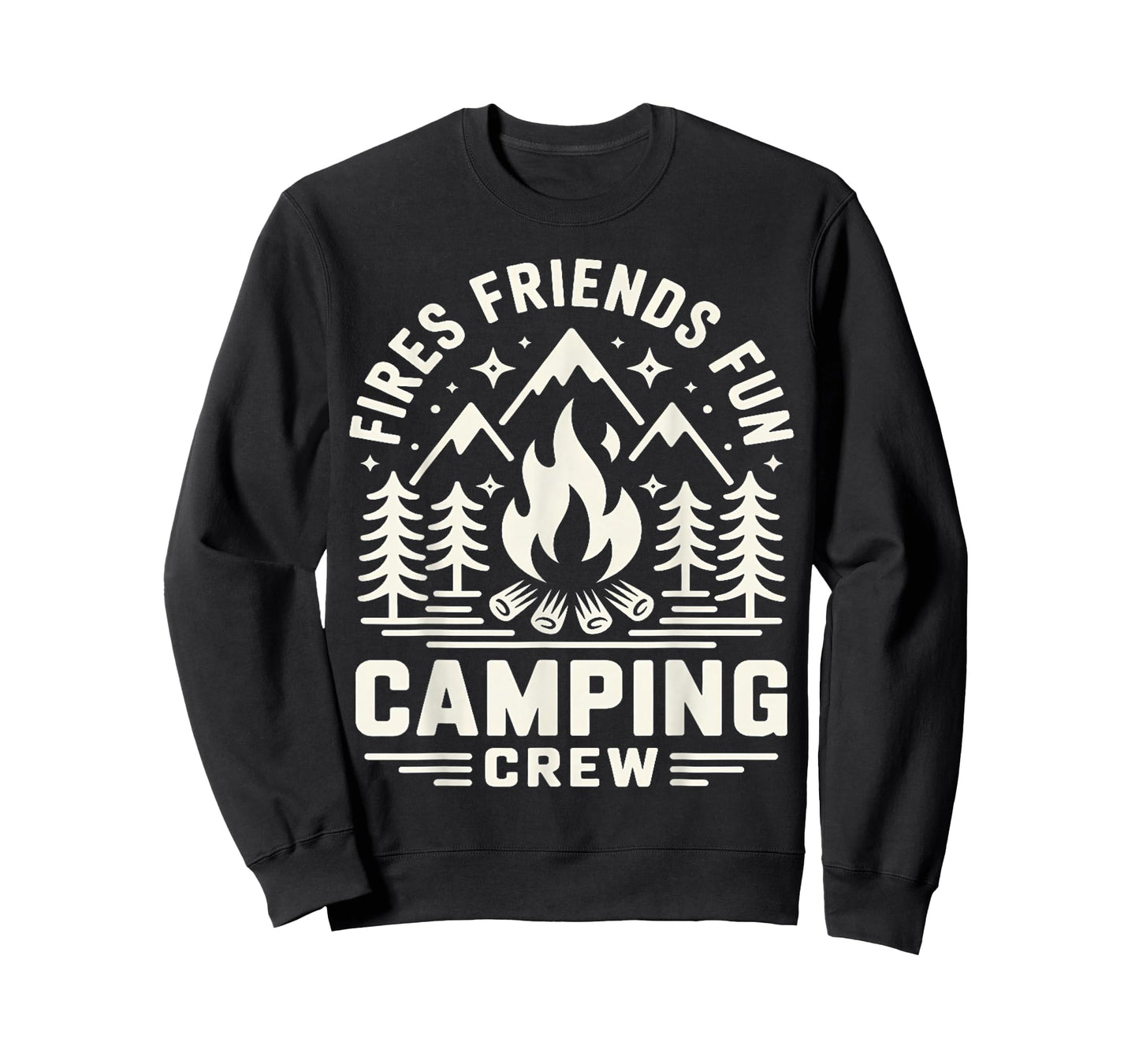 Fires Friends Fun Camping Crew Camp Campfire Vacation T-Shirt
