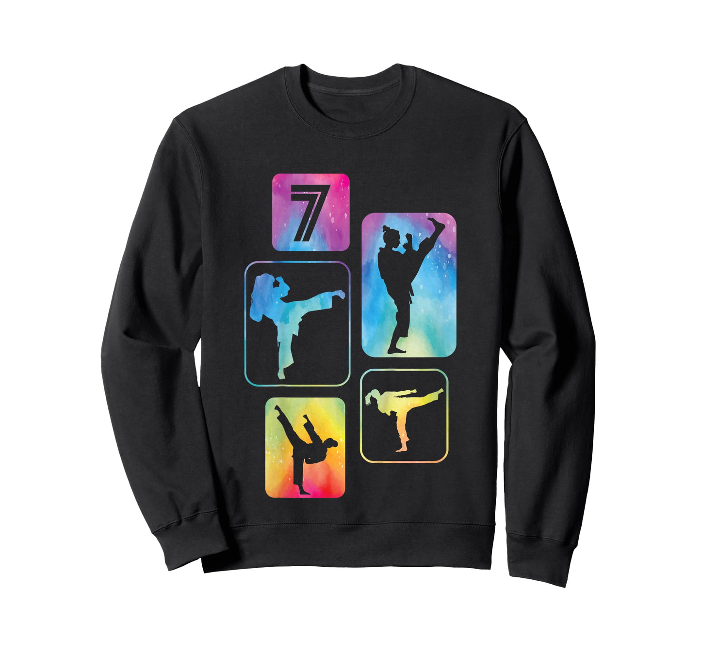 7th Birthday Karate Taekwondo 7 Years Old Boy Martial Arts T-Shirt