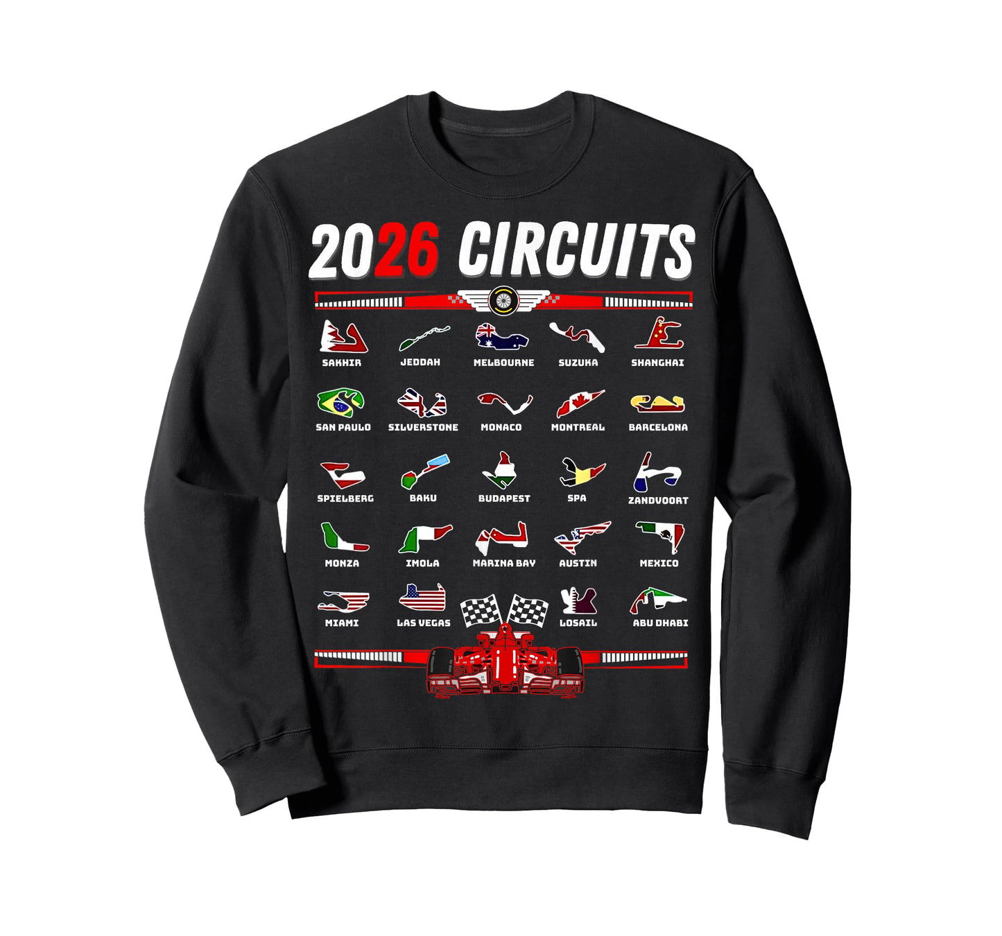 Race Car Enthusiast Motorsport Racing Fan Flags T-Shirt
