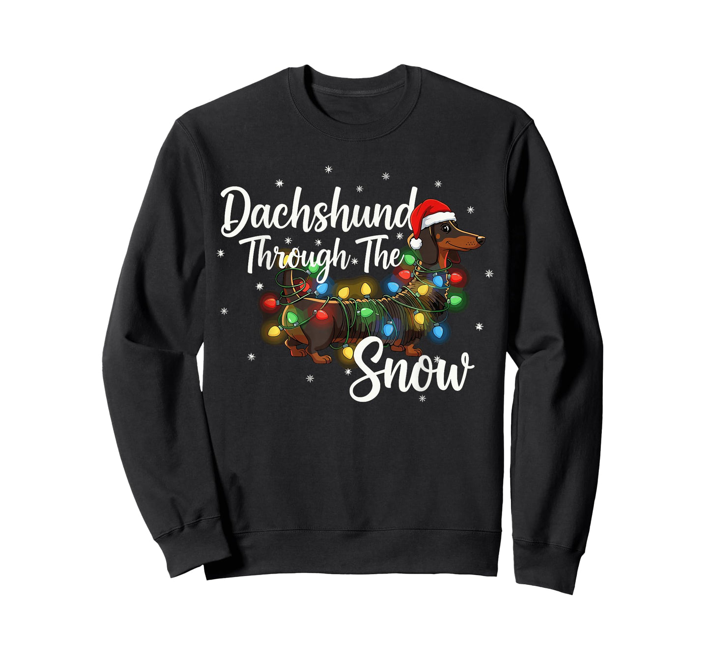 Dachshund Christmas Pajamas Shirt Dachshund Through The Snow T-Shirt
