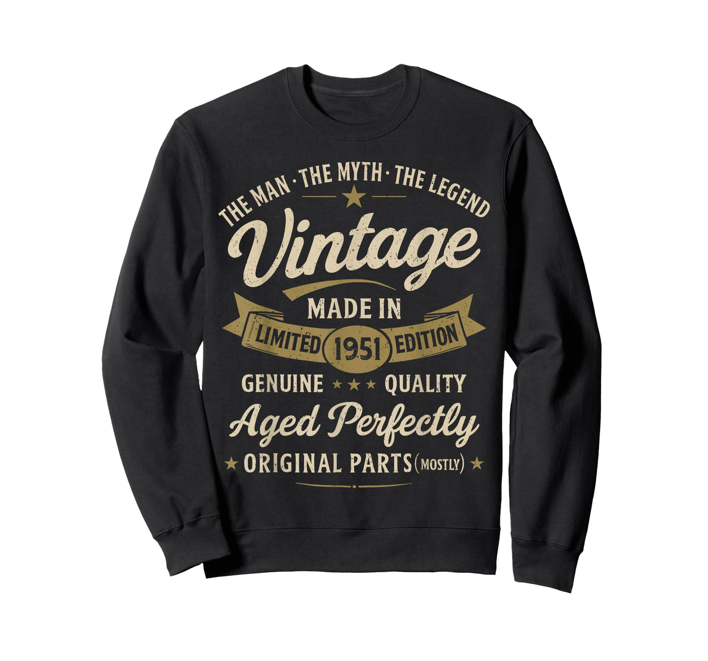 75th Birthday Gift Vintage 1951 Men Funny 75 Years Old 1951 T-Shirt