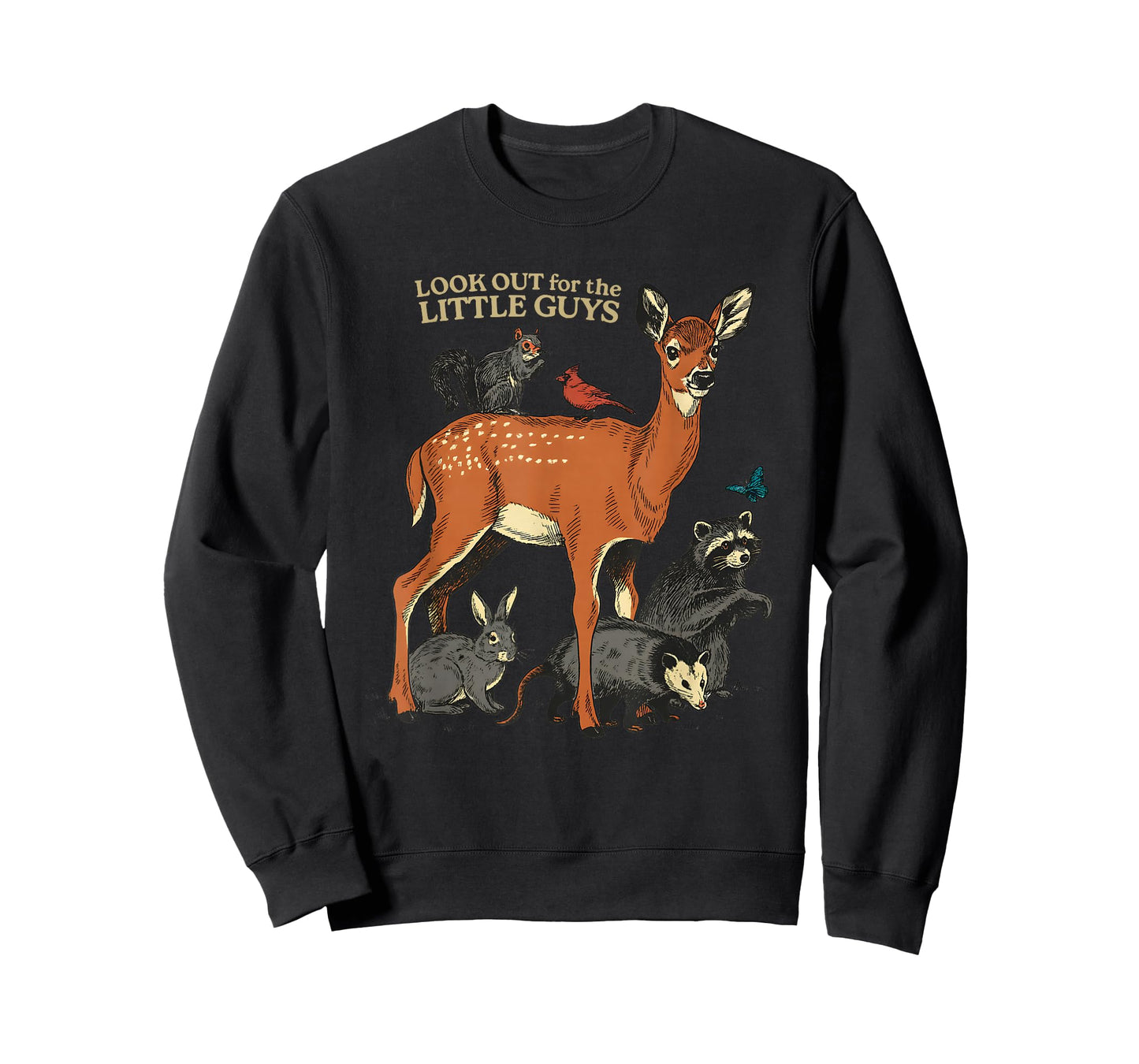 Look Out for The Little Guys Fawn Raccoon T-Shirt
