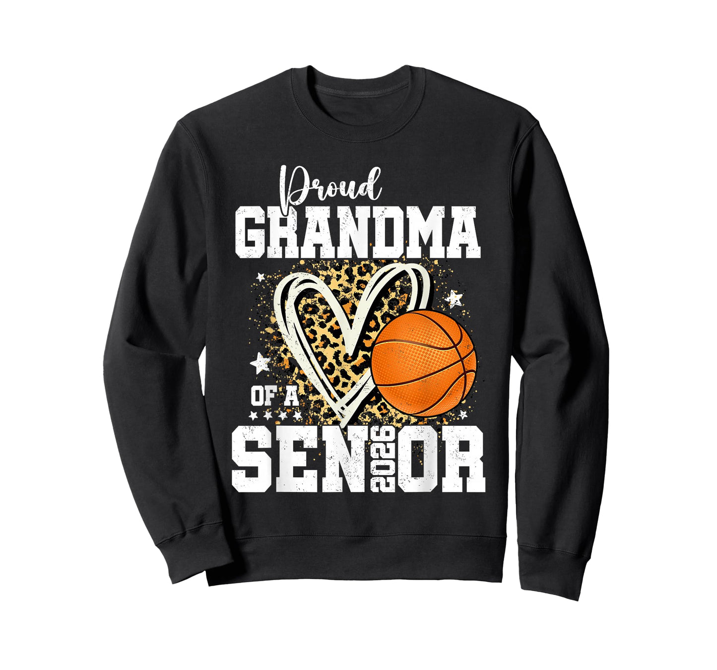 Proud Grandma of A 2026 Senior Basketball Graduation Leopard T-Shirt