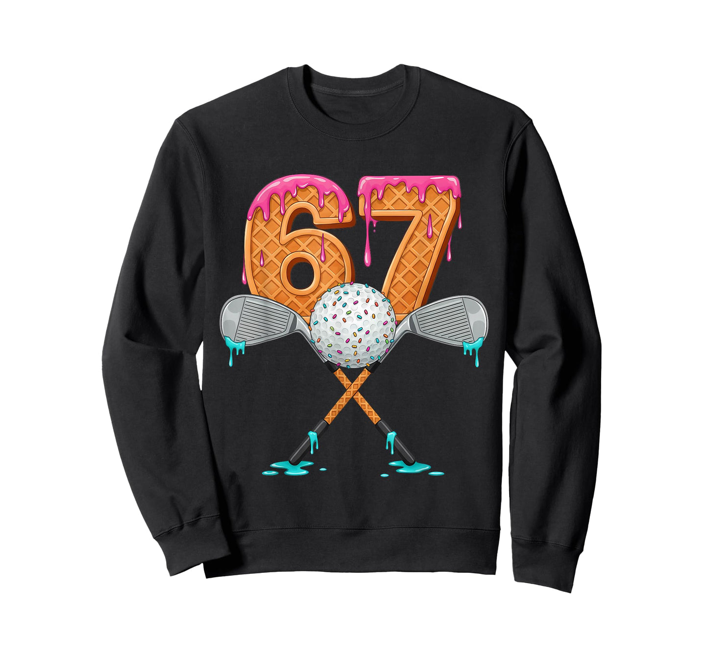 Funny 67 Golf Drip Number 67 Golf T-Shirt