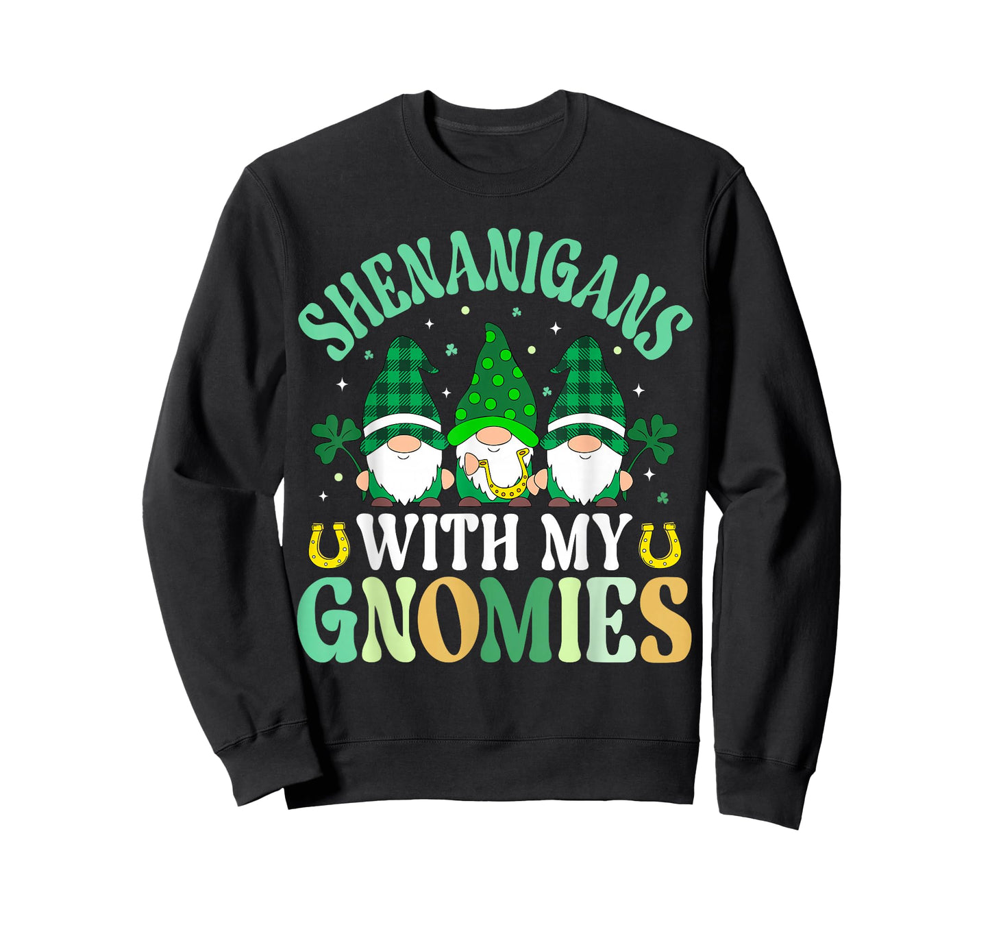 Shenanigans with My Gnomies St Patrick’s Day Irish Shamrock T-Shirt