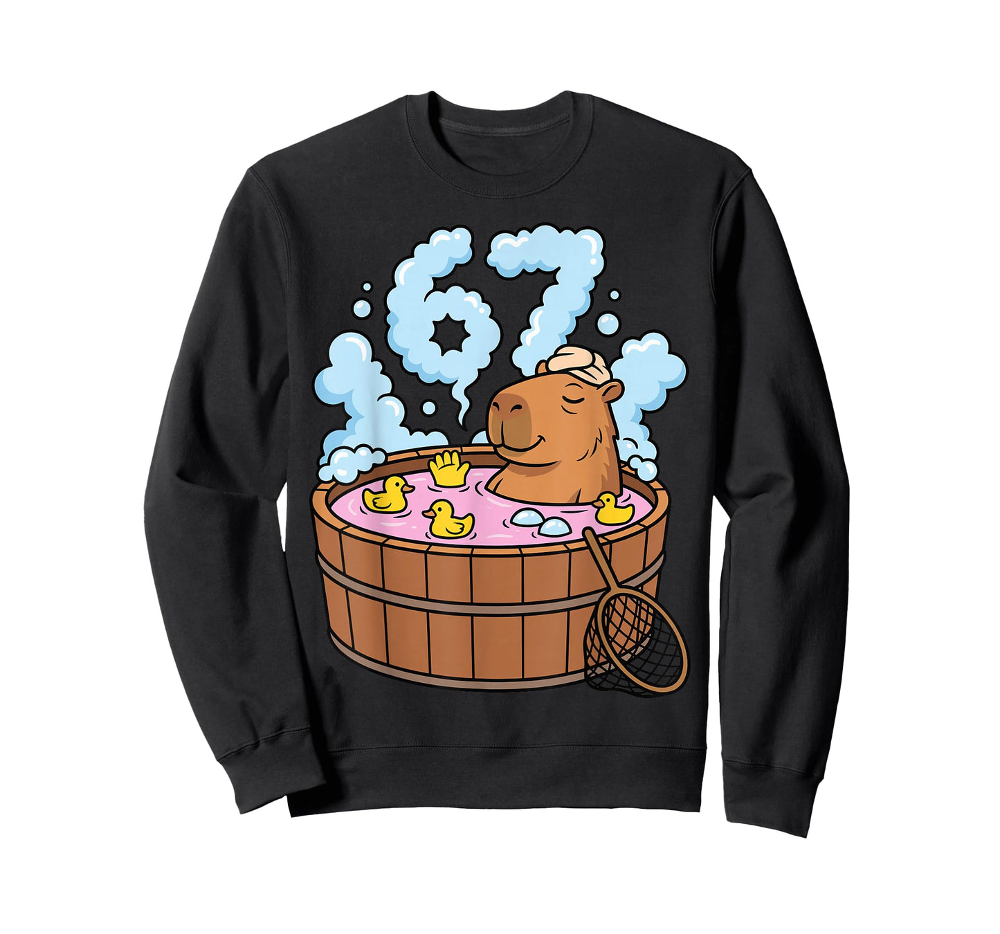 Capybara Bath Tub 67 Relaxed Funny Meme Animal T-Shirt