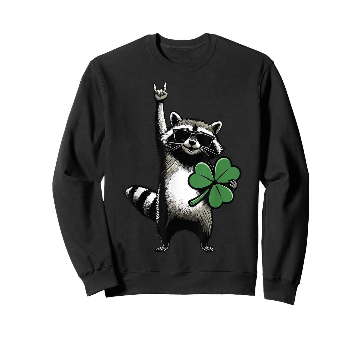 Raccoon Irish Men Women Kids Funny St. Patrick's Day T-Shirt