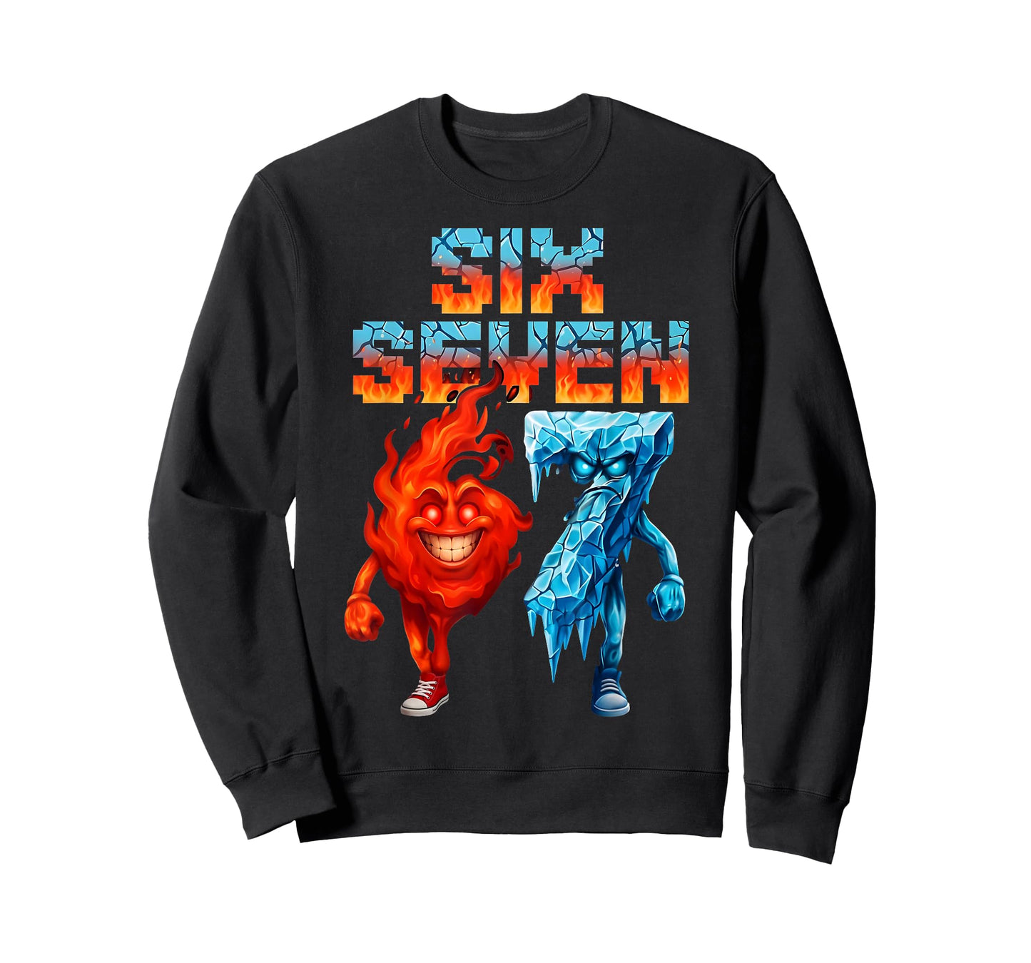 Funny Six Seven 67 Brainrot Meme Gift for Teen Boys Kids T-Shirt