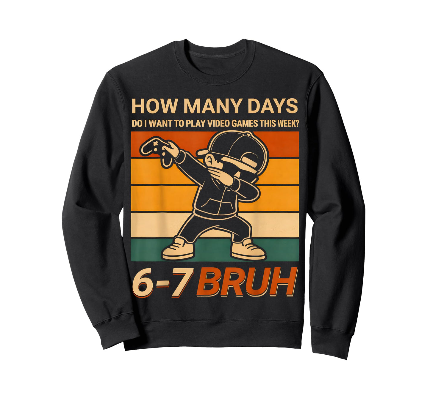 Funny 67 Gamer 6 7 Meme Six Seven Numbers Gaming Boys Kids T-Shirt
