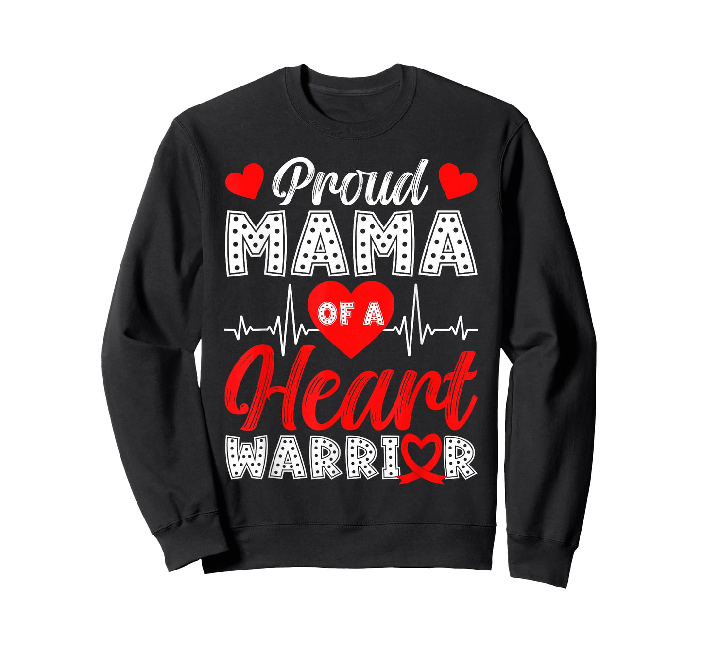 Proud Mama of Heart Warrior Heart Disease Awareness T-Shirt