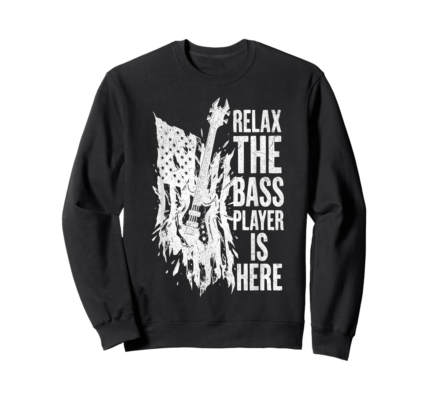 Relax The Bass Player is Here Bass Guitar Musician Guitarist T-Shirt