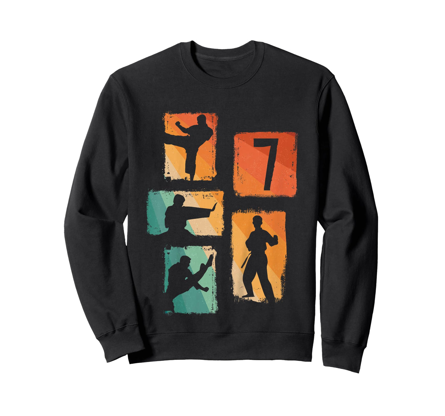 7th Birthday Karate Taekwondo 7 Years Old Boy Martial Arts T-Shirt