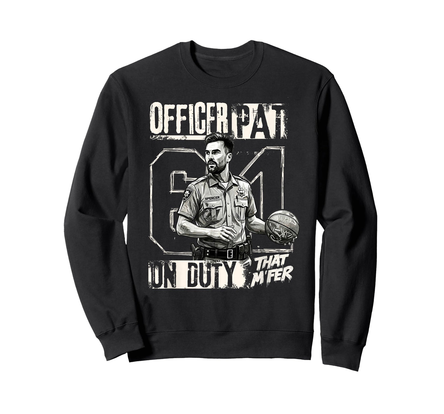 Warrior 61 Funny Spencer Officer Pat T-Shirt