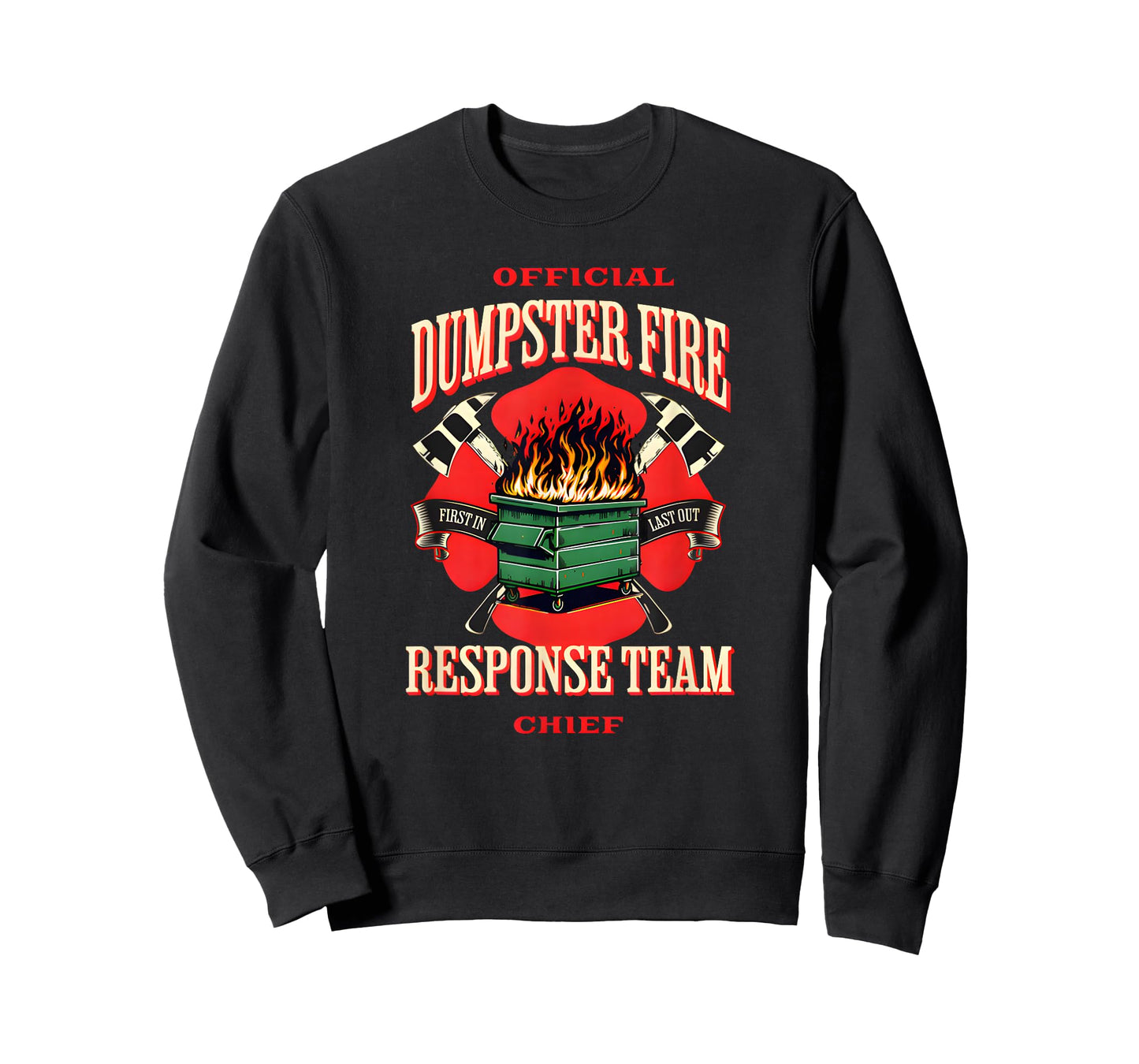Official Dumpster Fire Response Team Funny Stay at Home Dad T-Shirt