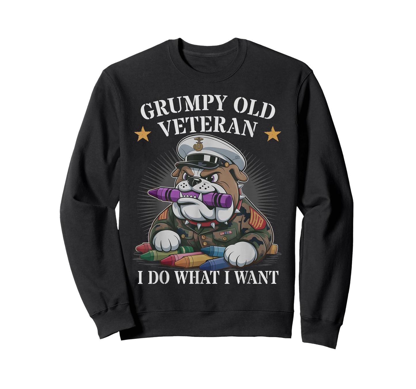 Cute Grumpy Old Veteran I DO What Want Squad Military Corps T-Shirt